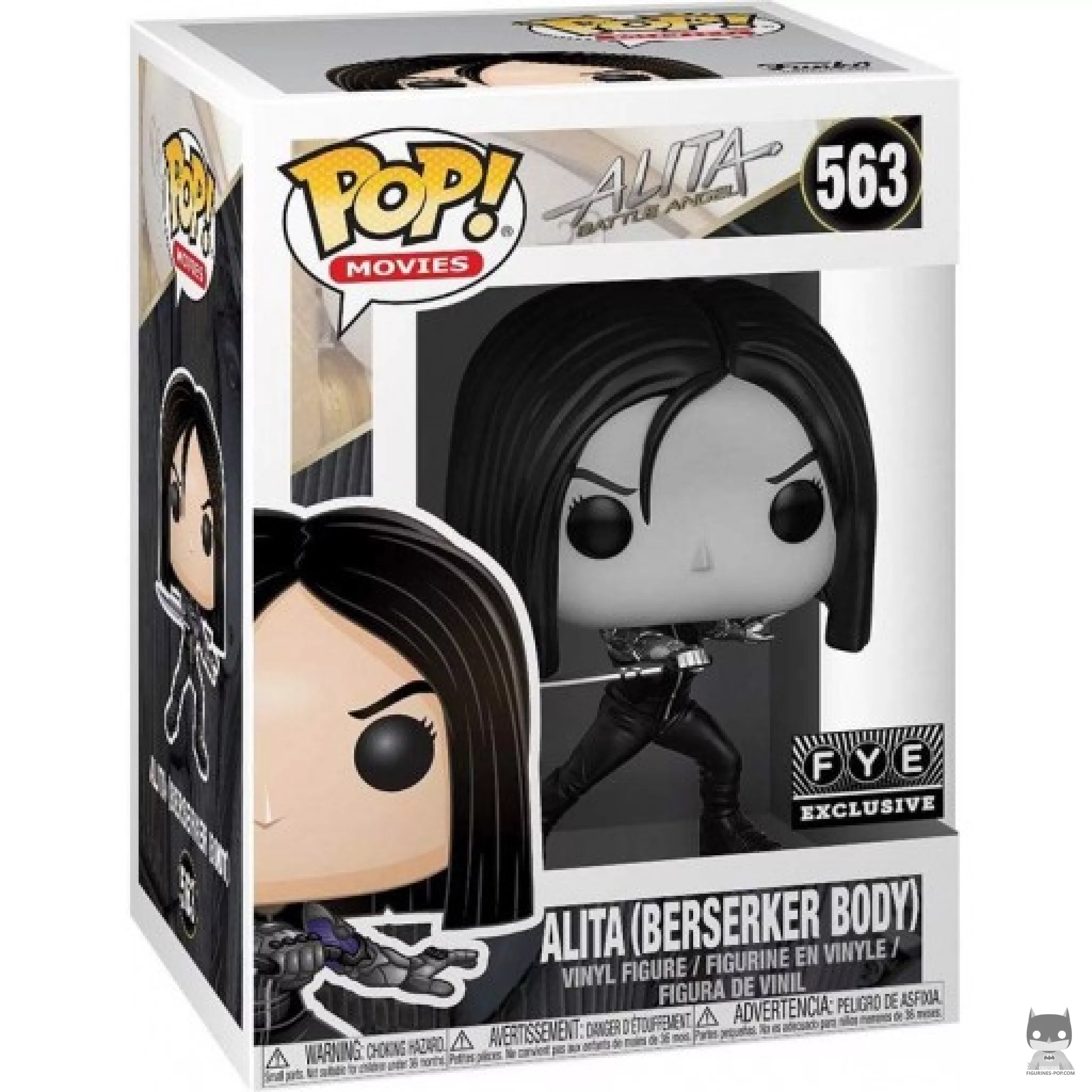 Figurine Funko POP Alita Corps Berserker (Noir & Blanc) avec boîte