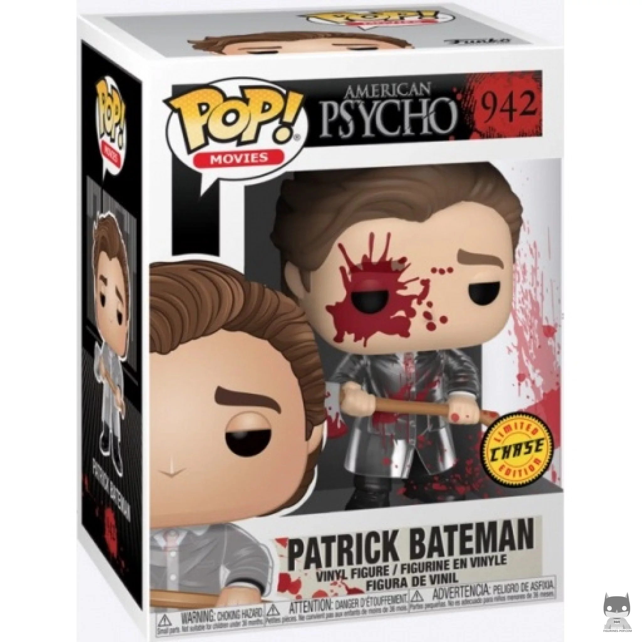 Figurine Funko POP Patrick Bateman avec hache (Bloody) avec boîte