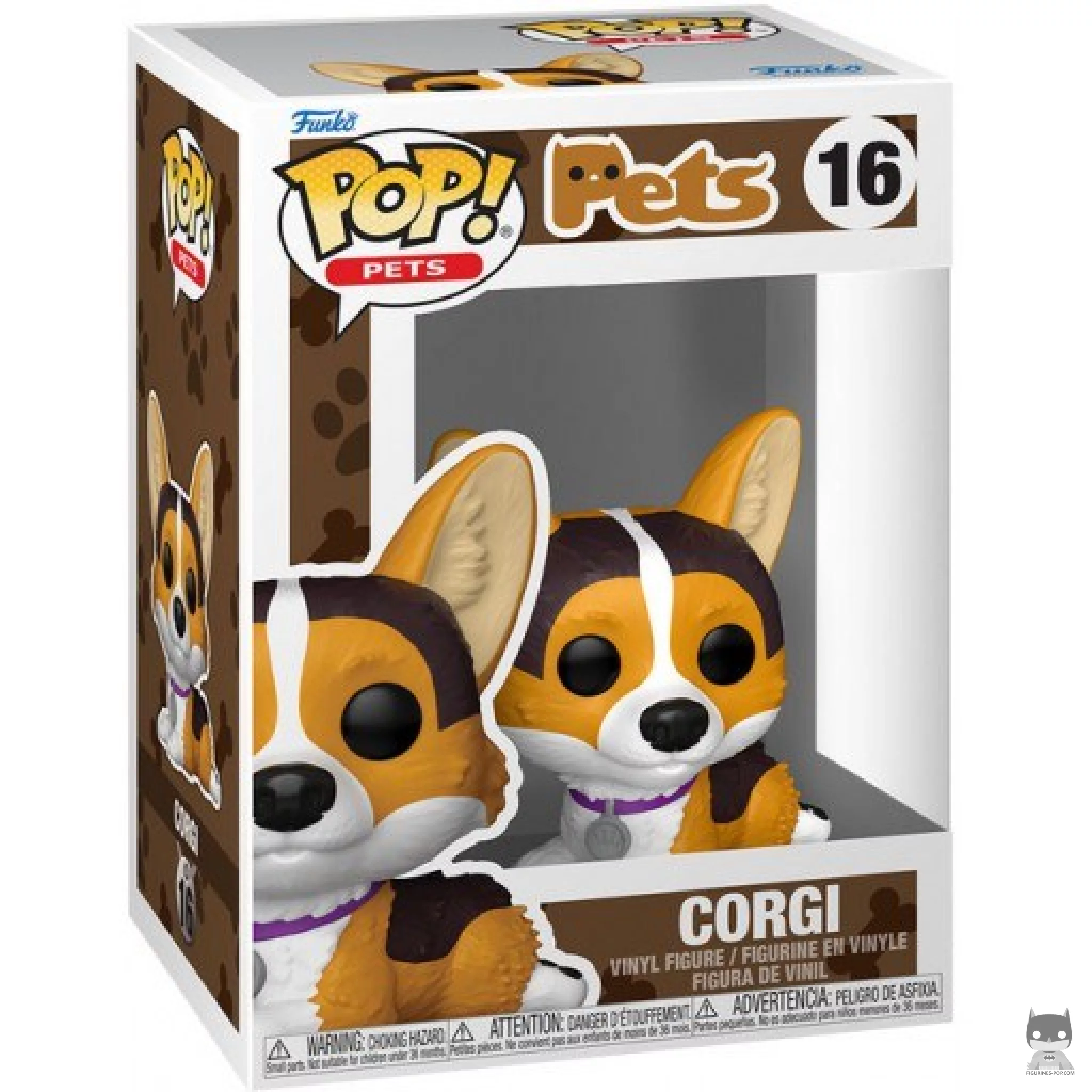 Figurine Funko POP Corgi avec boîte