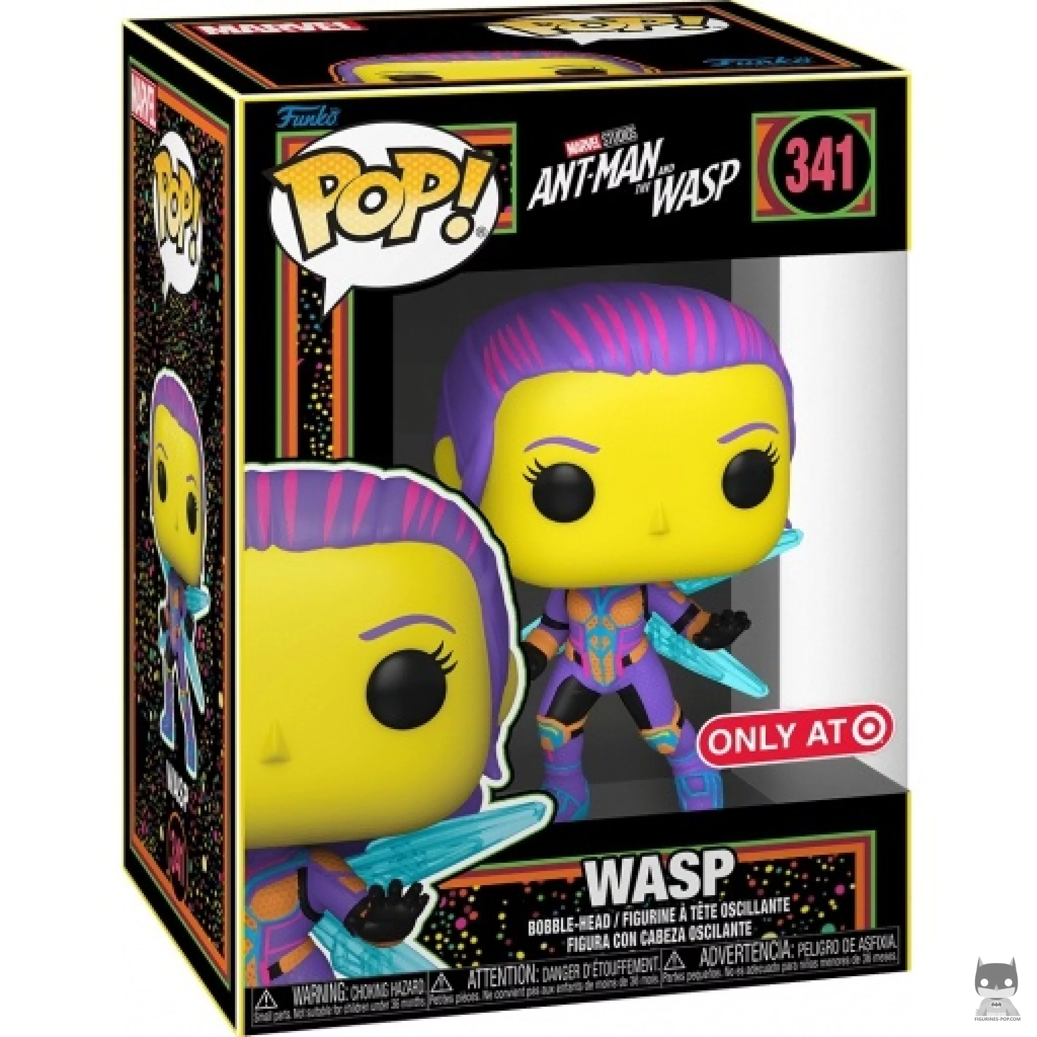 Figurine Funko POP La Guêpe (Blacklight) avec boîte