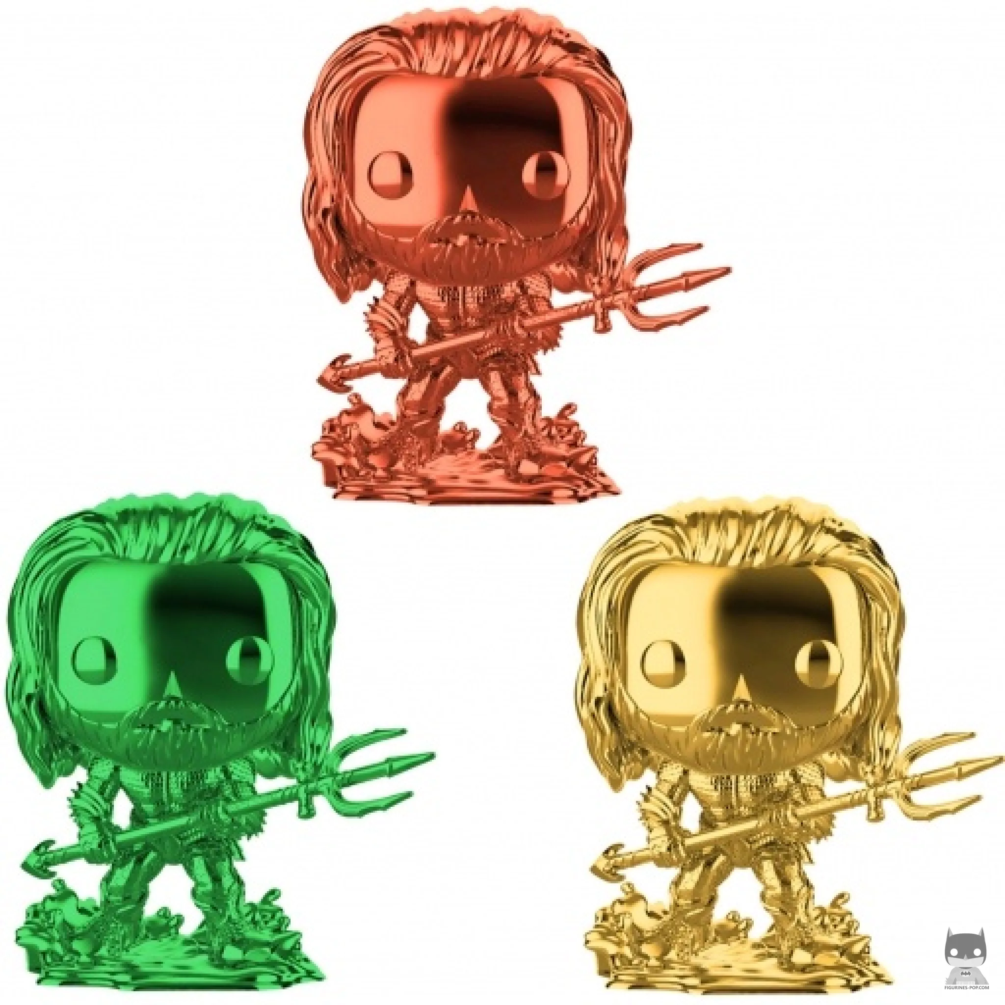 Figurine Funko POP Arthur Curry in Hero Suit (Orange, Green & Gold Chrome) (Aquaman)