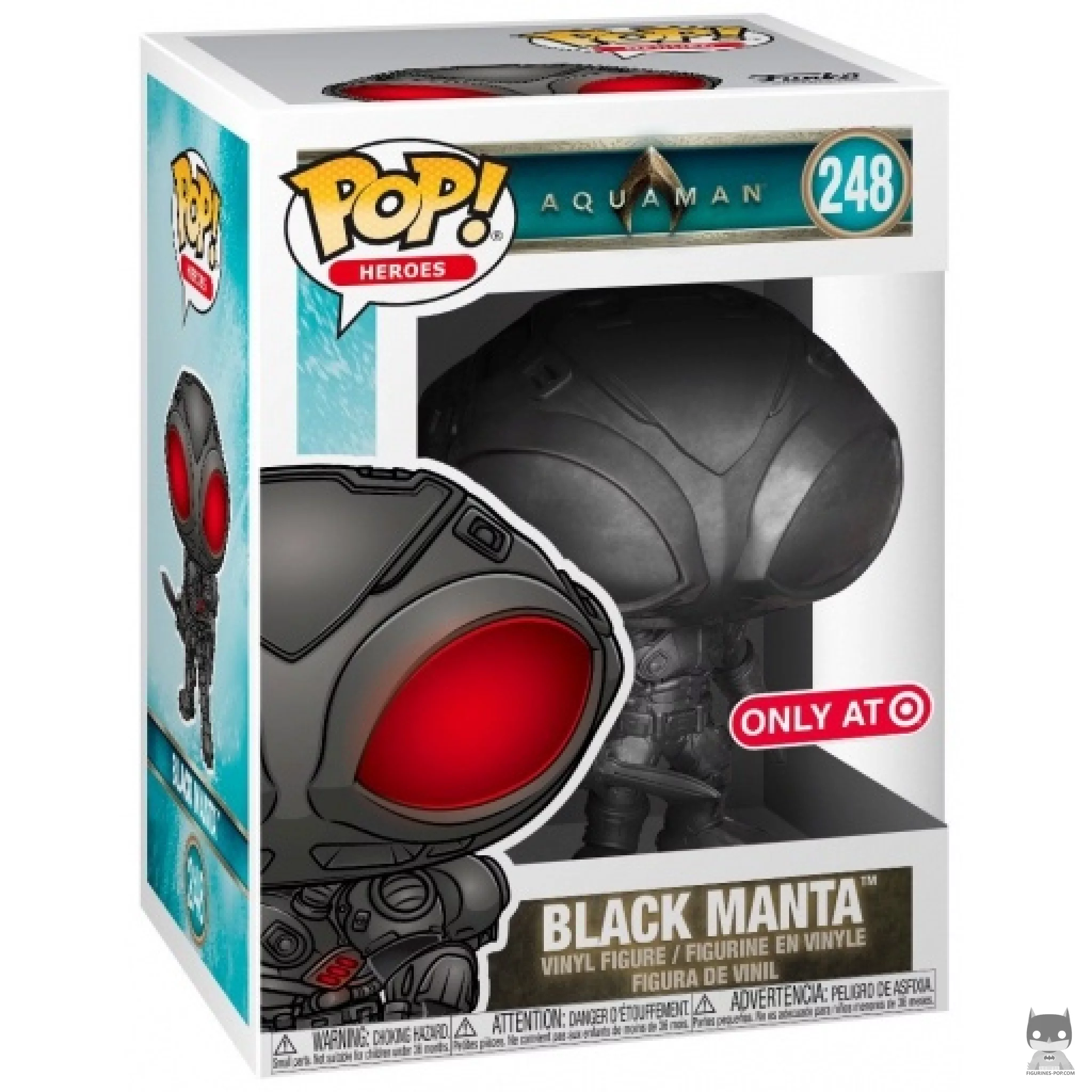 Figurine Funko POP Black Manta (Noir) avec boîte