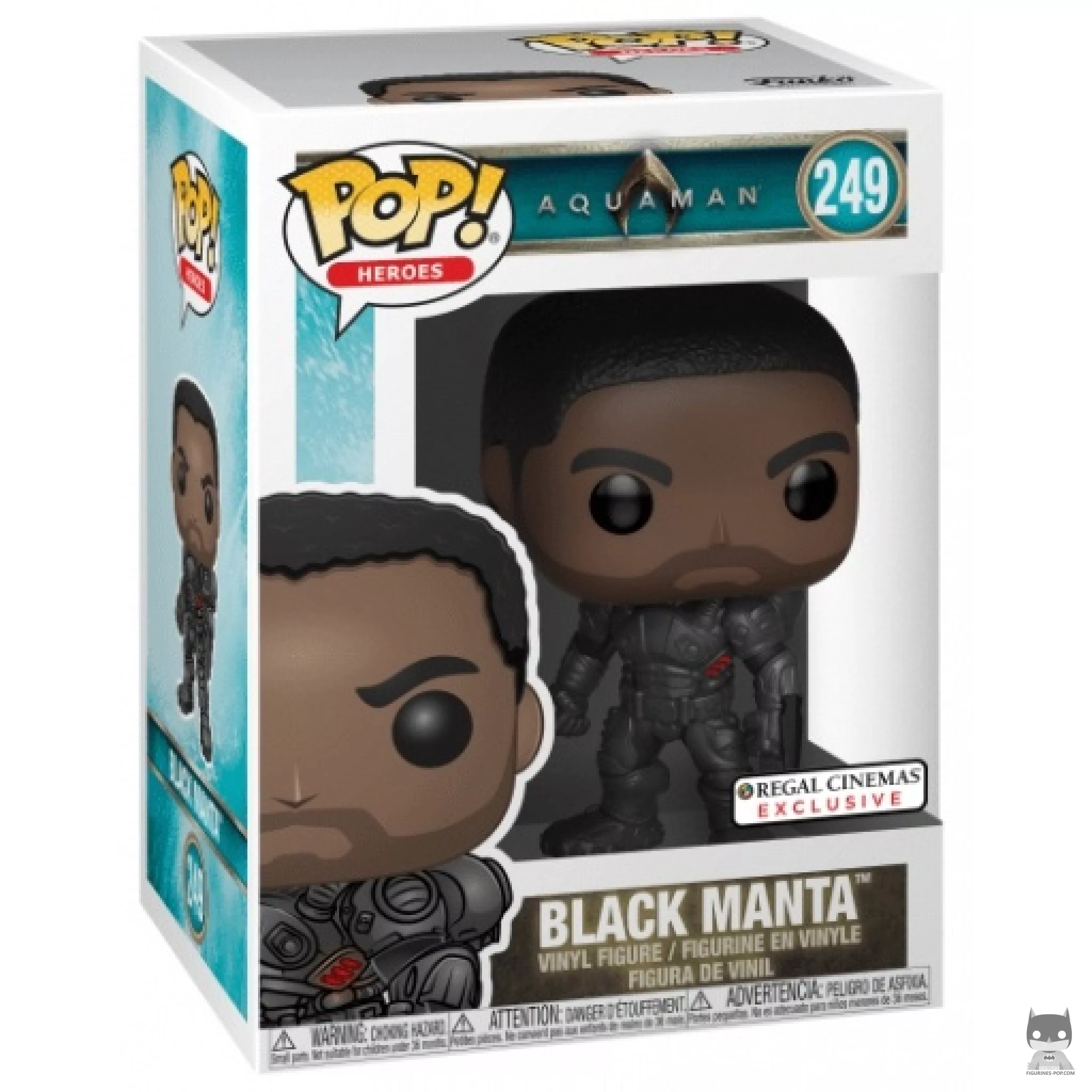 Figurine Funko POP Black Manta (sans masque) avec boîte