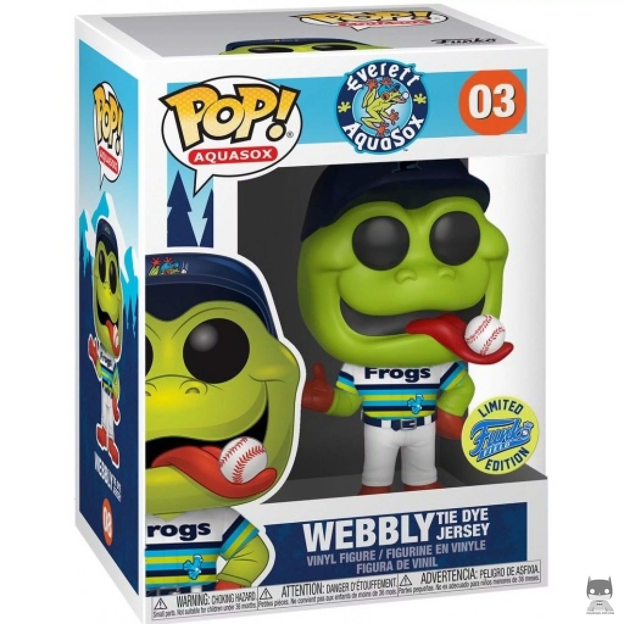 Figurine Funko POP Webbly Frogs Jersey avec boîte