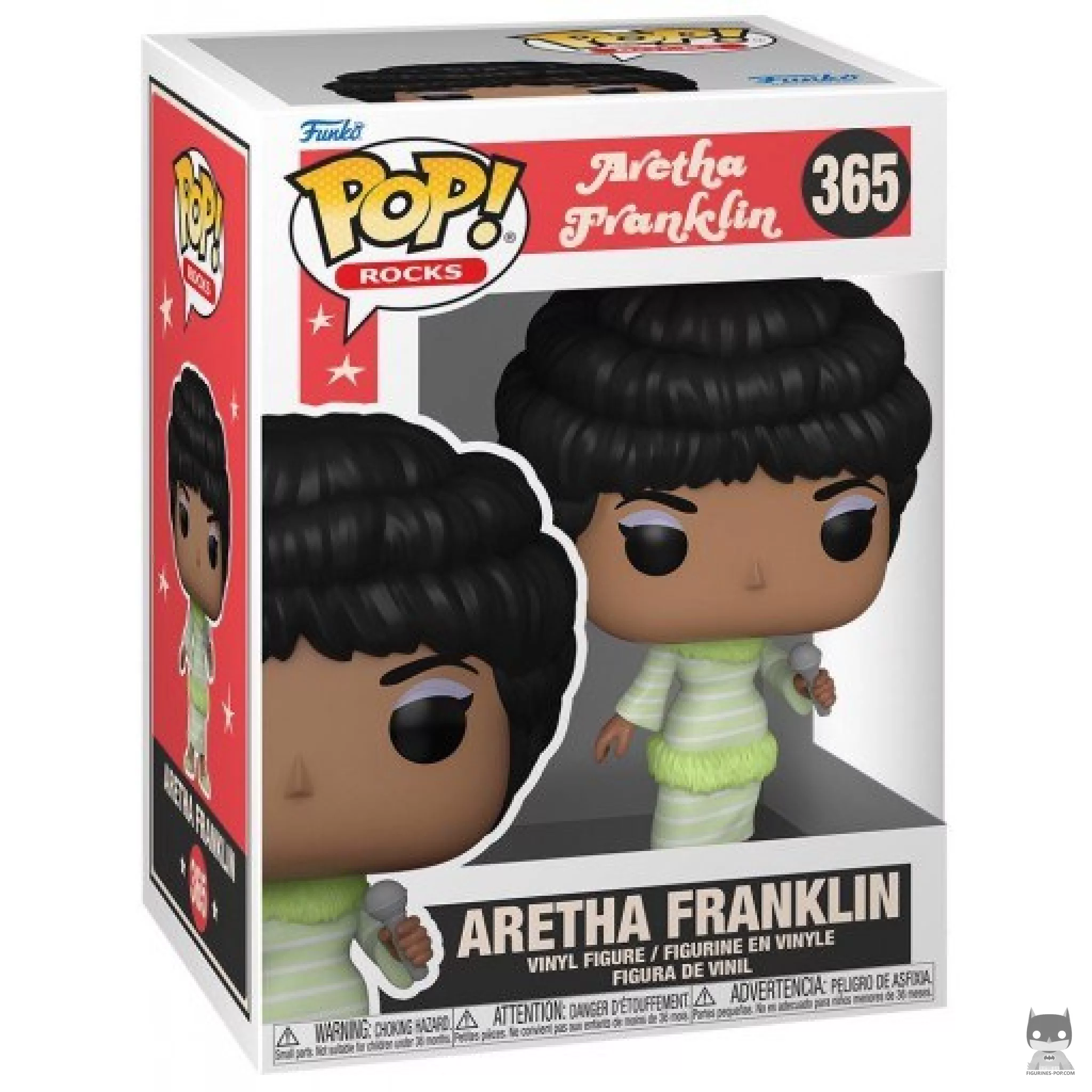 Figurine Funko POP Aretha Franklin en Robe Verte avec boîte