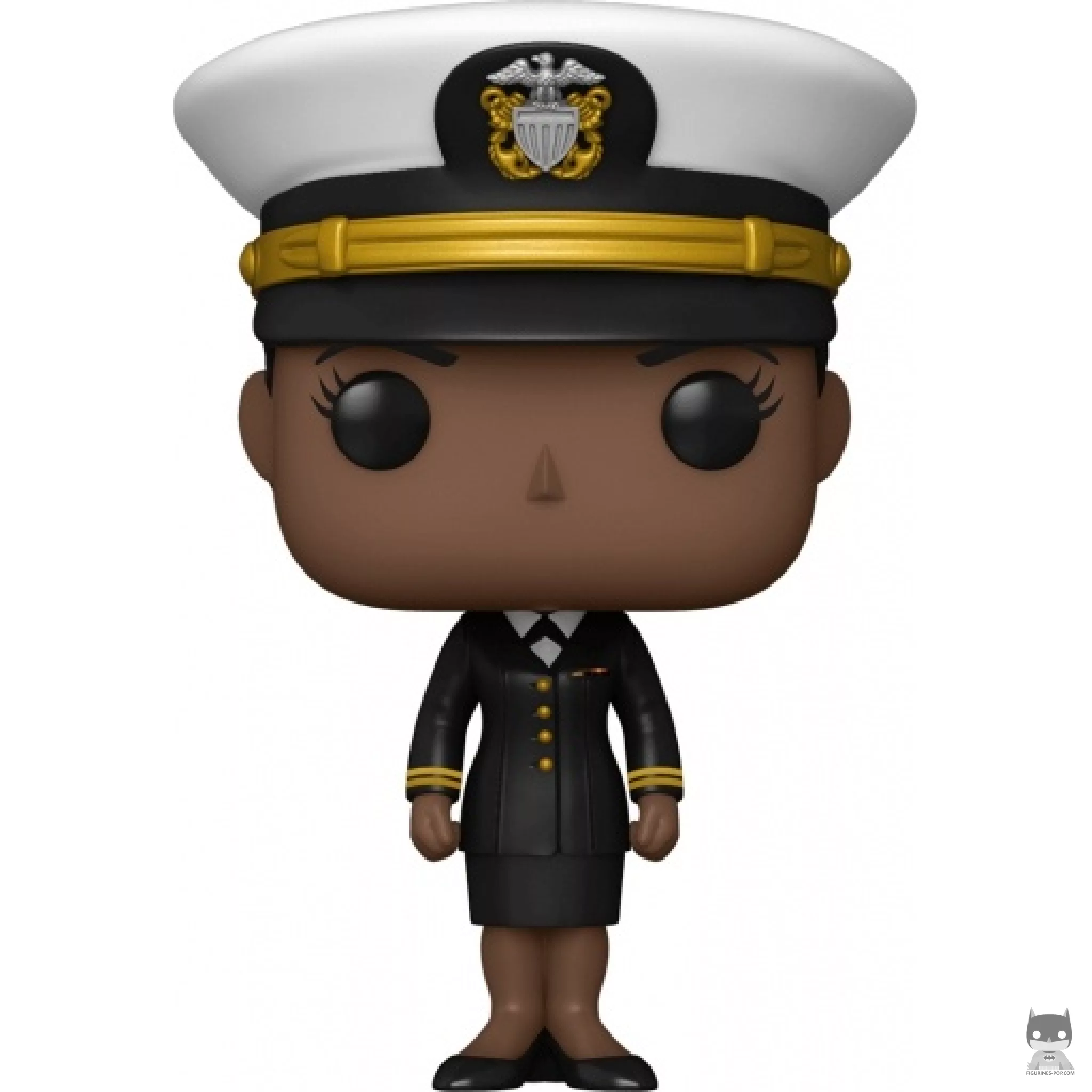 Figurine Funko POP Marin de la Navy Américaine Femme en Tenue de Cérémonie (Afro-Américain) (Armée USA)