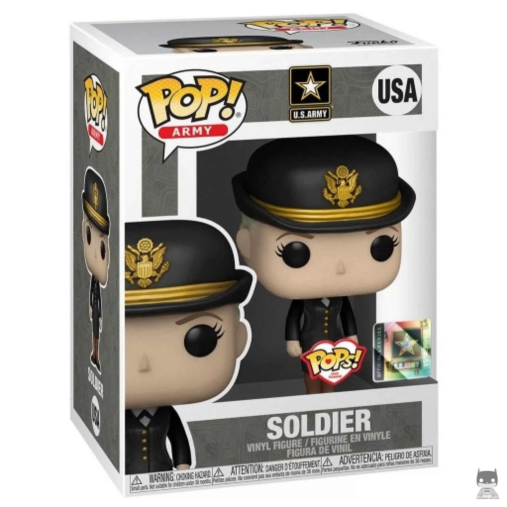 Figurine Funko POP Soldat Femme (Caucasien) avec boîte
