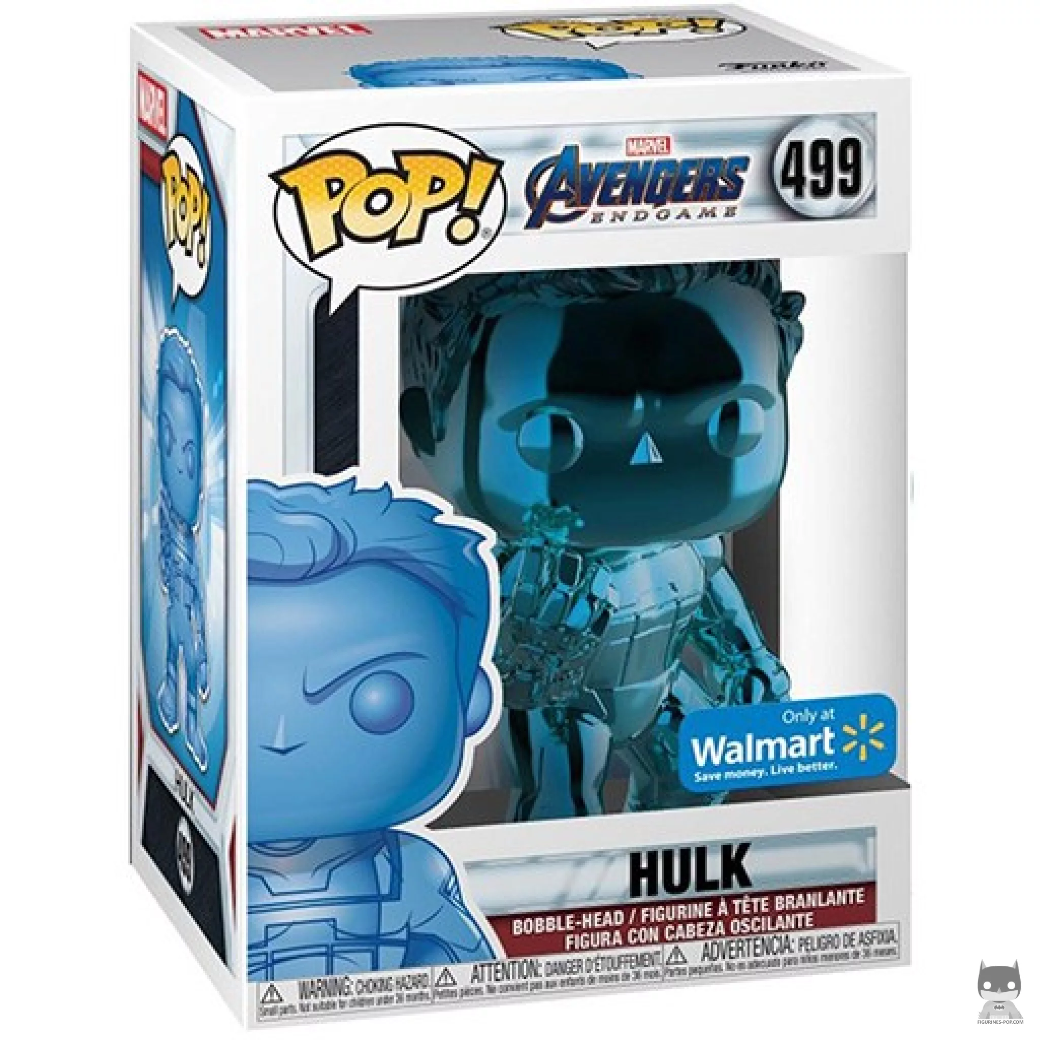 Figurine Funko POP Hulk (Bleu & Chrome) avec boîte