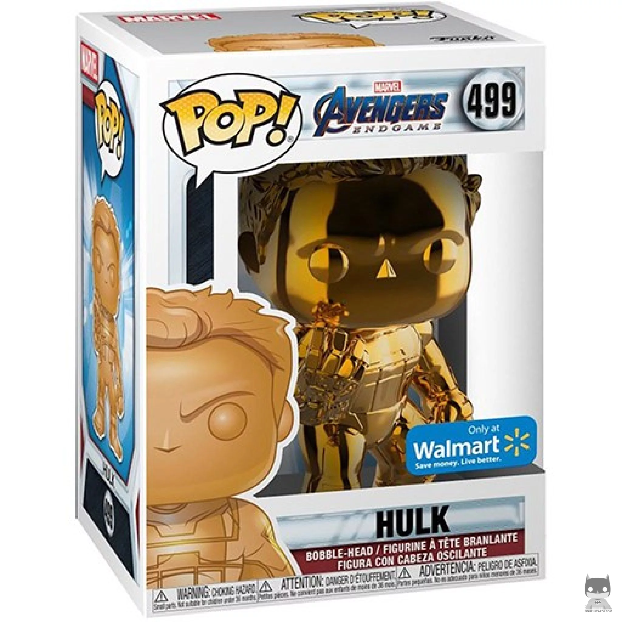 Figurine Funko POP Hulk (Orange & Chrome) avec boîte