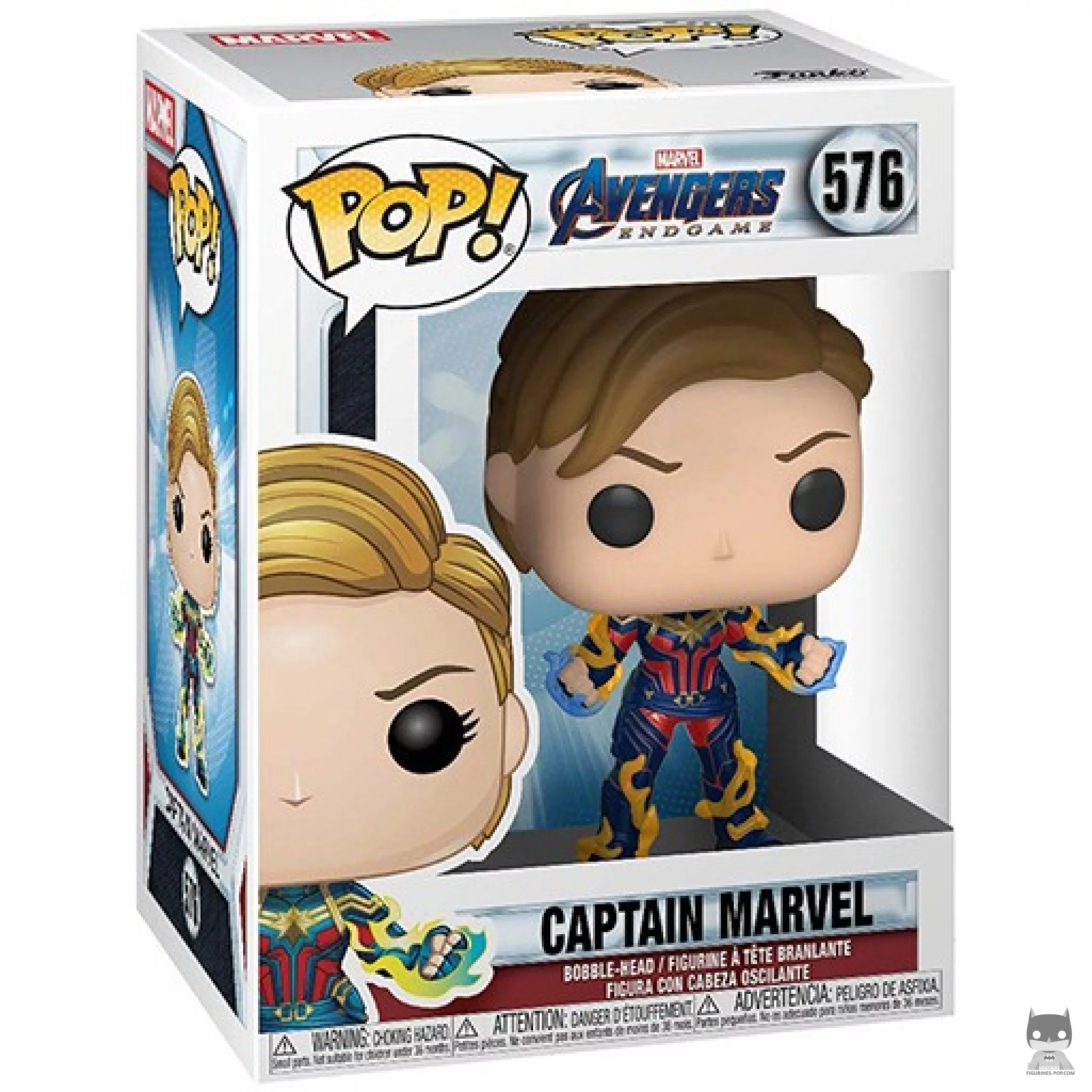 Figurine Funko POP Captain Marvel avec boîte