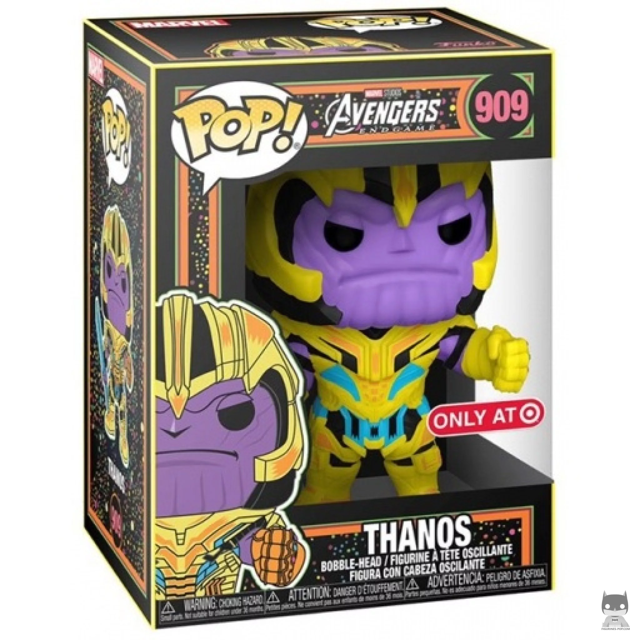 Figurine Funko POP Thanos (Blacklight) avec boîte