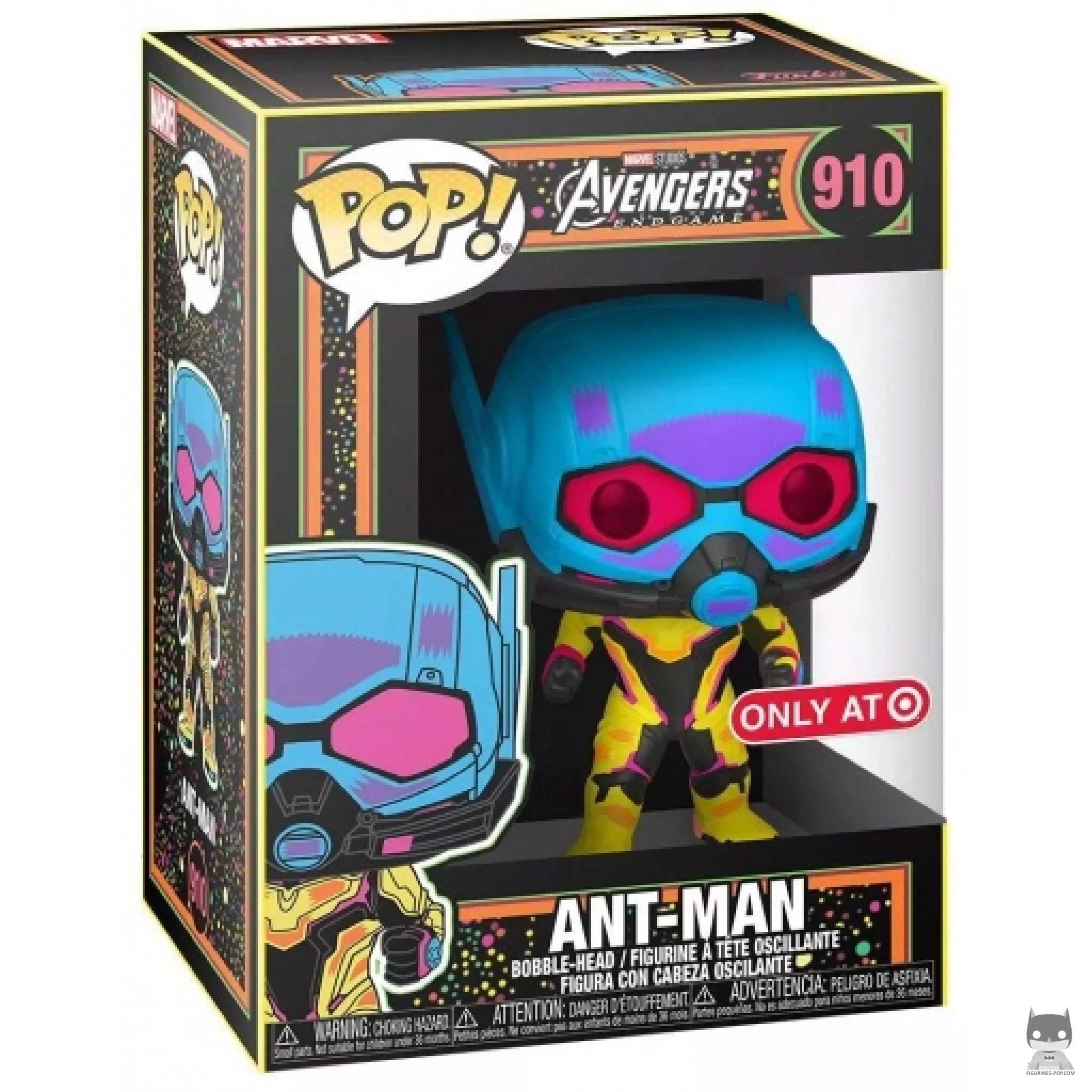 Figurine Funko POP Ant-Man (Blacklight) avec boîte