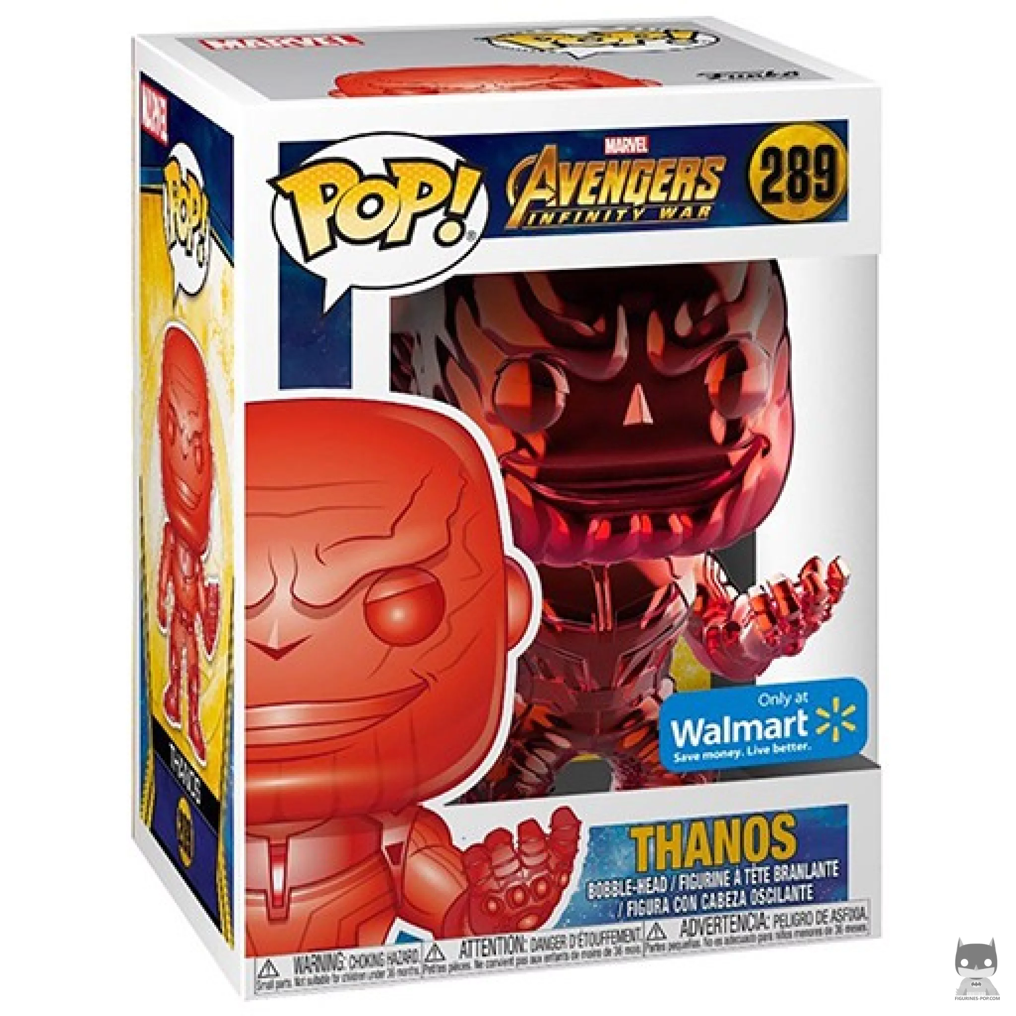 Figurine Funko POP Thanos (Rouge & Chrome) avec boîte