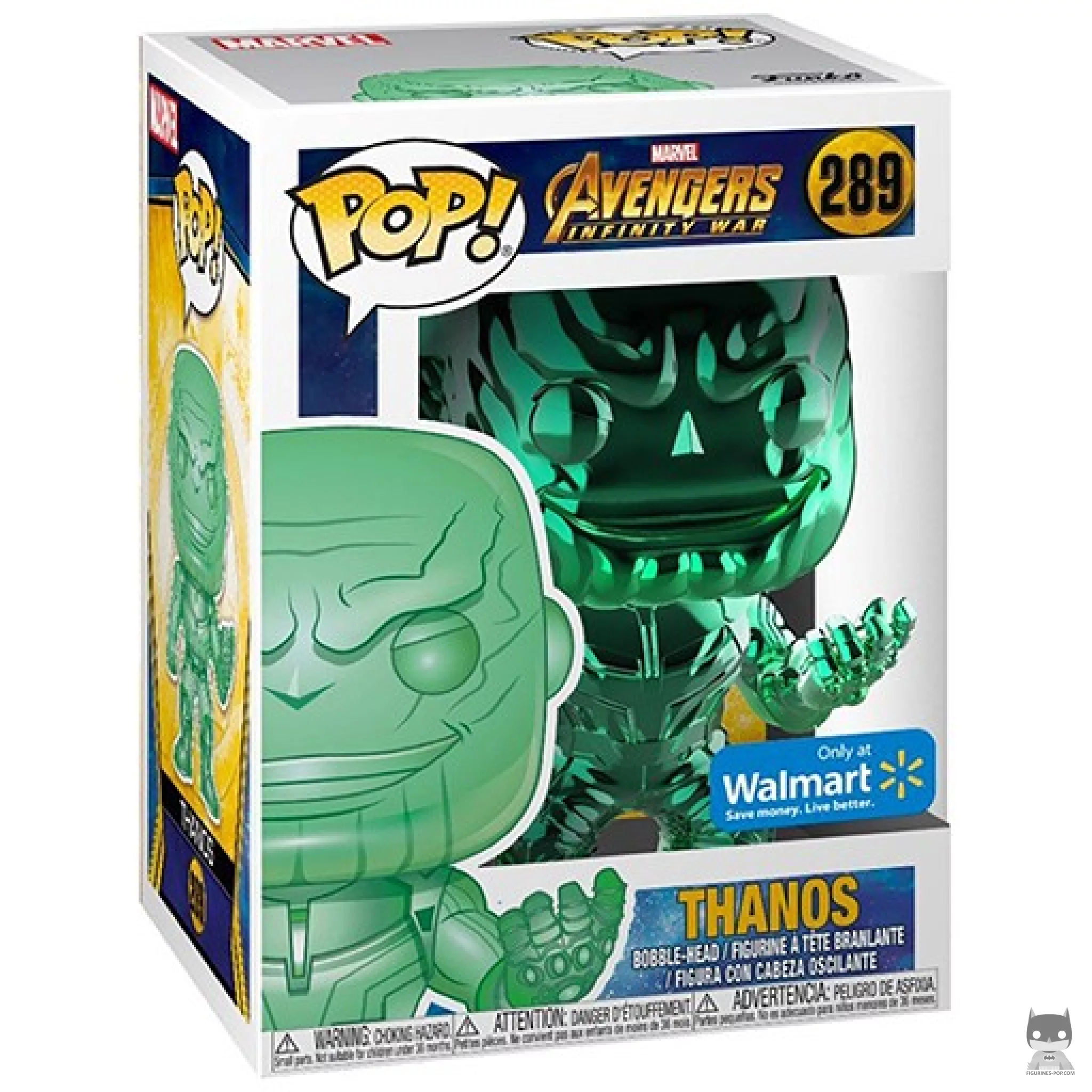 Figurine Funko POP Thanos (Vert & Chrome) avec boîte