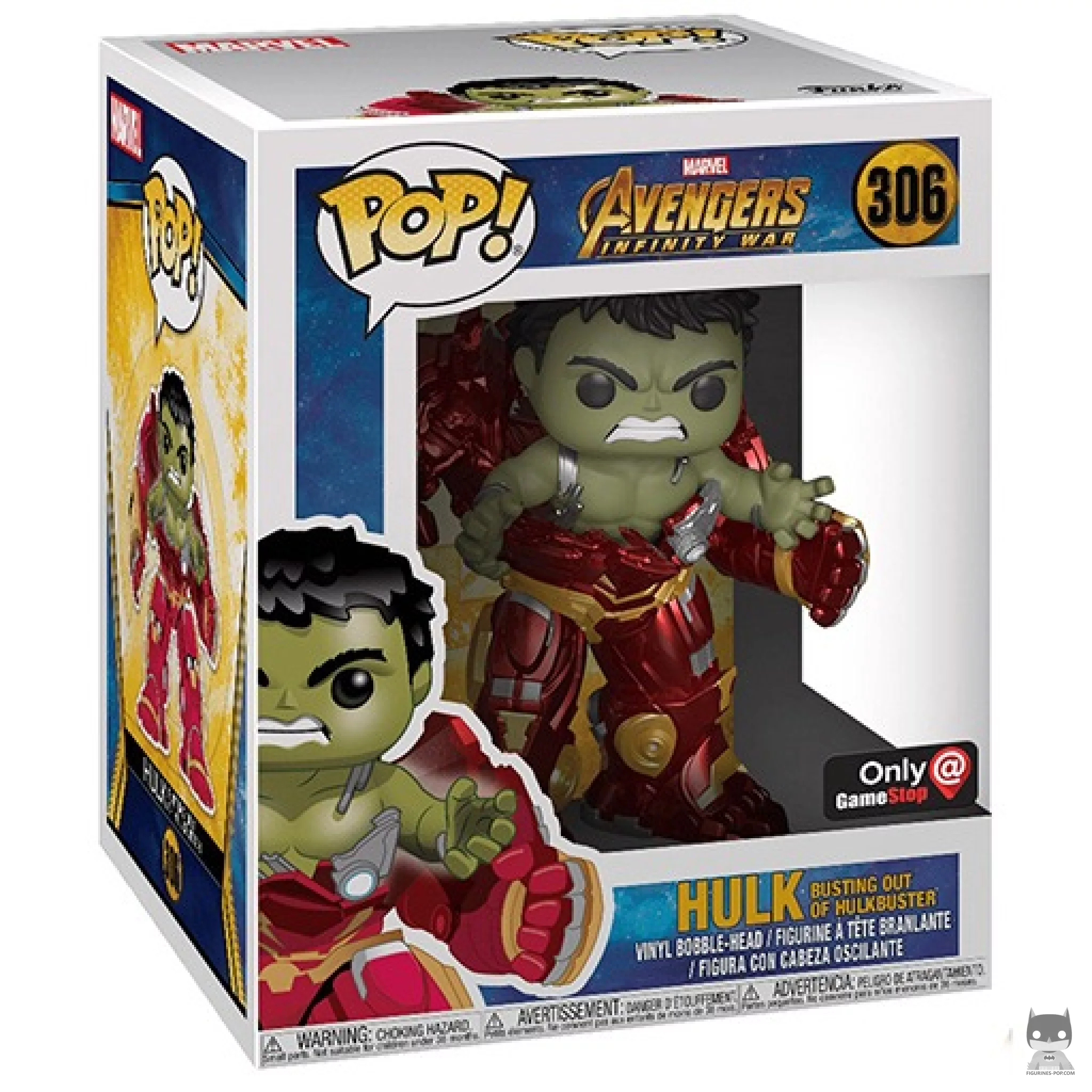 Figurine Funko POP Hulk (avec Hulkbuster) (Supersized) avec boîte