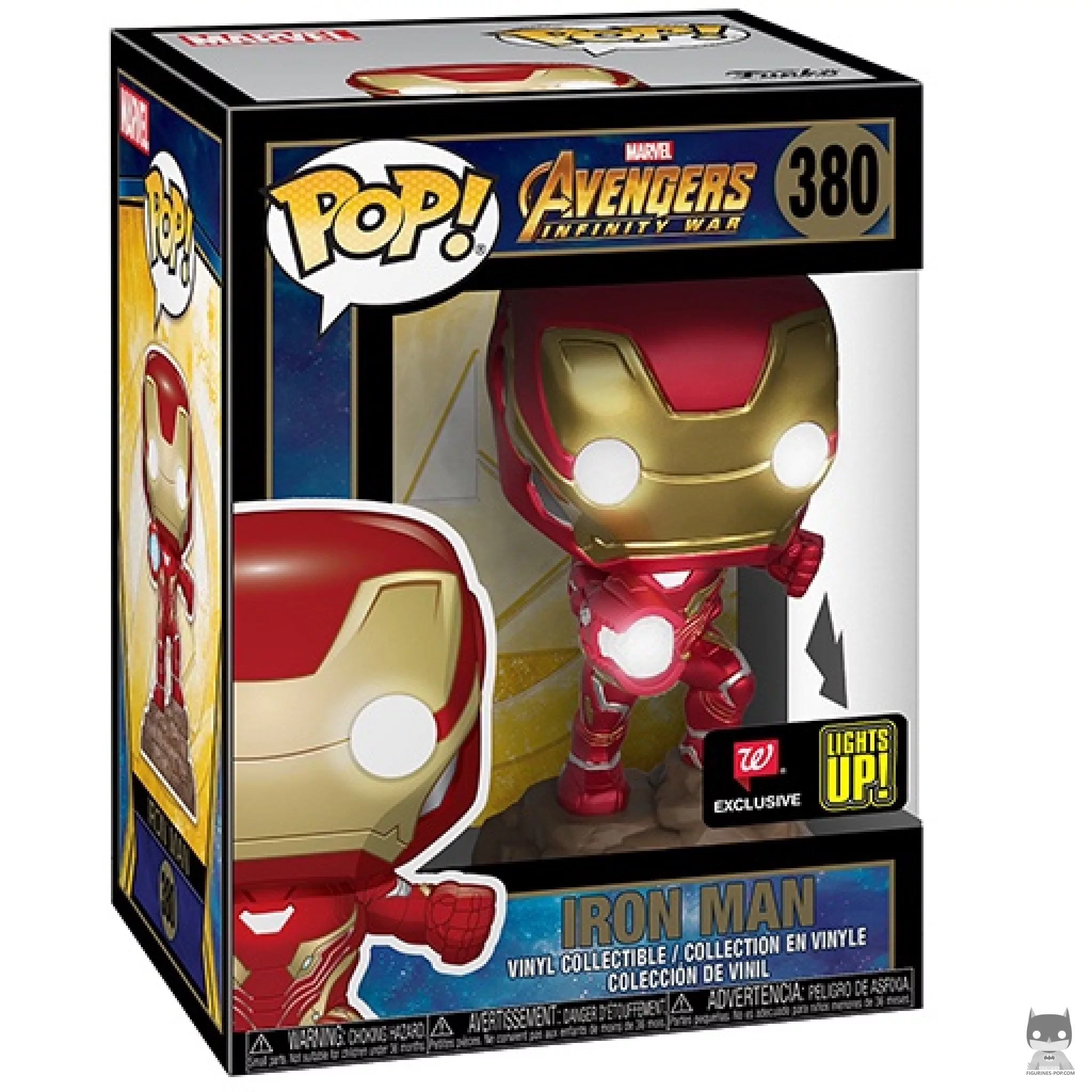 Figurine Funko POP Iron Man (avec Lumières) avec boîte