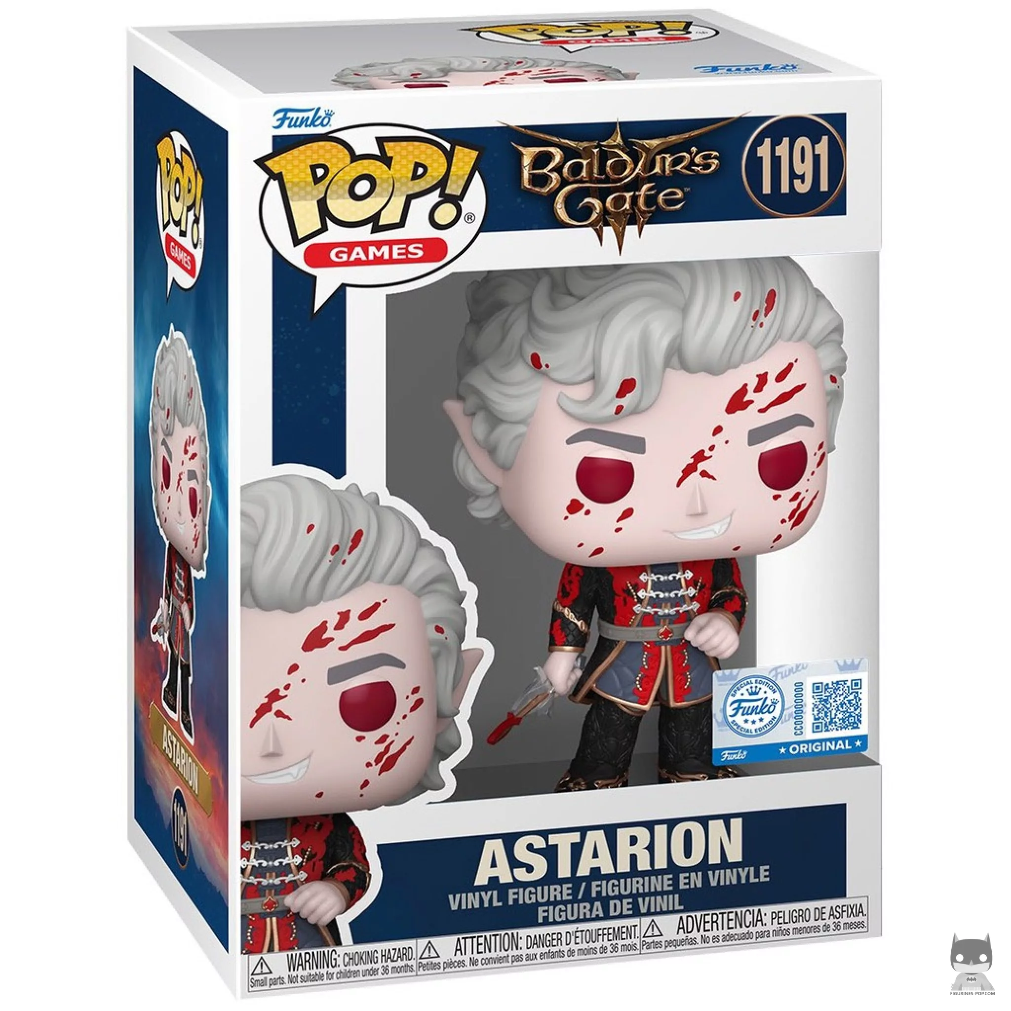 Figurine Funko POP Astarion (Bloody) avec boîte