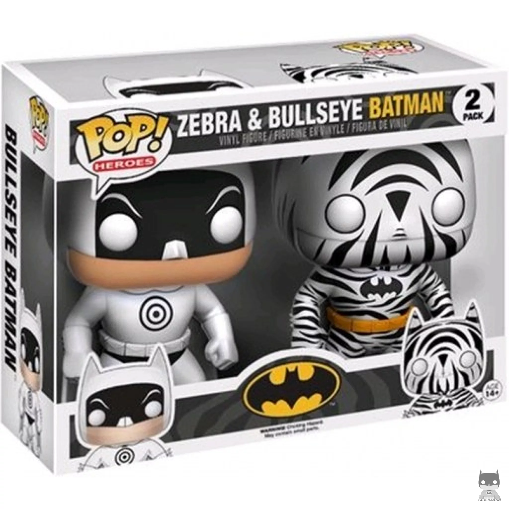 Figurine Funko POP Batman Zebra & Bullseye avec boîte