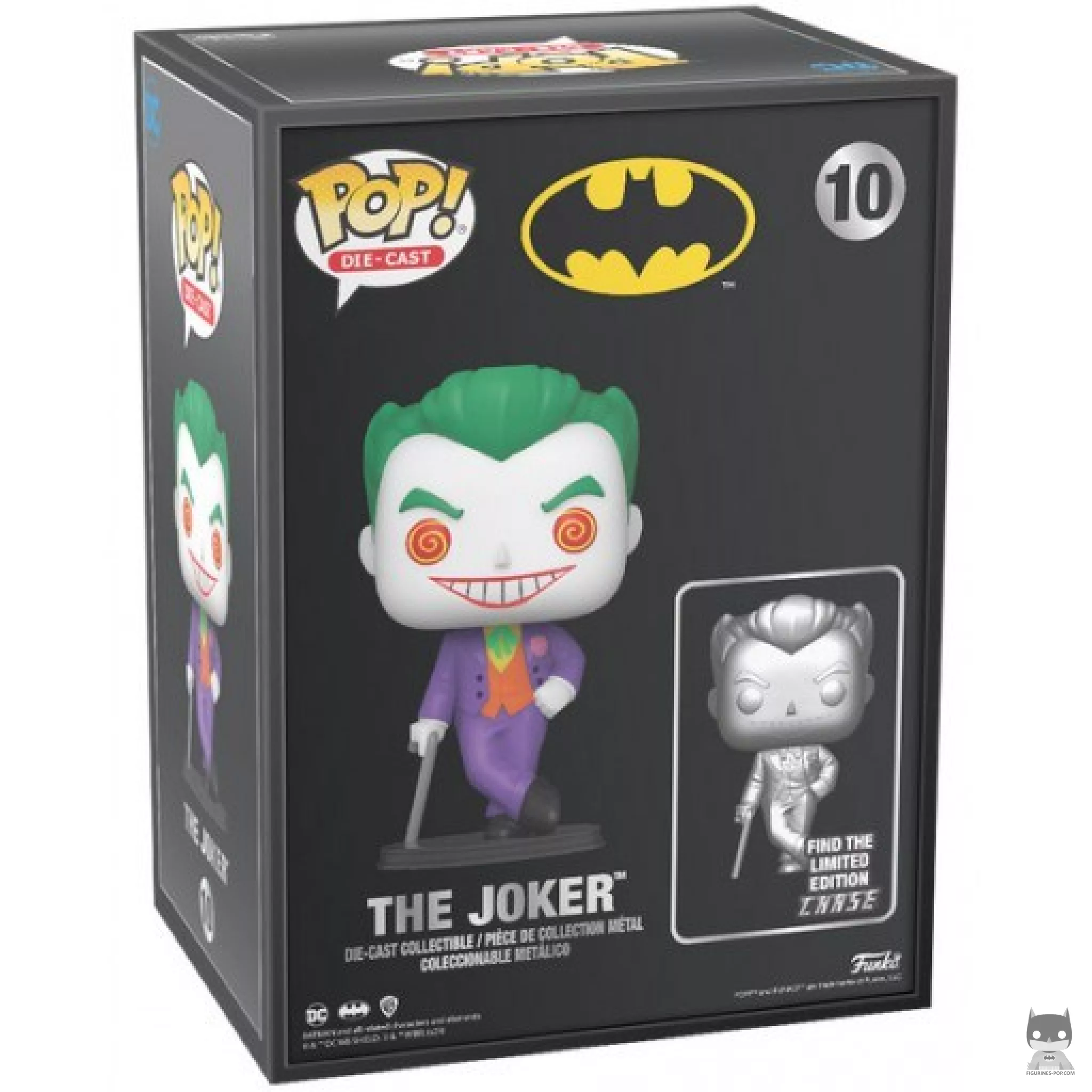 Figurine Funko POP Joker (Chase & Metallic) avec boîte