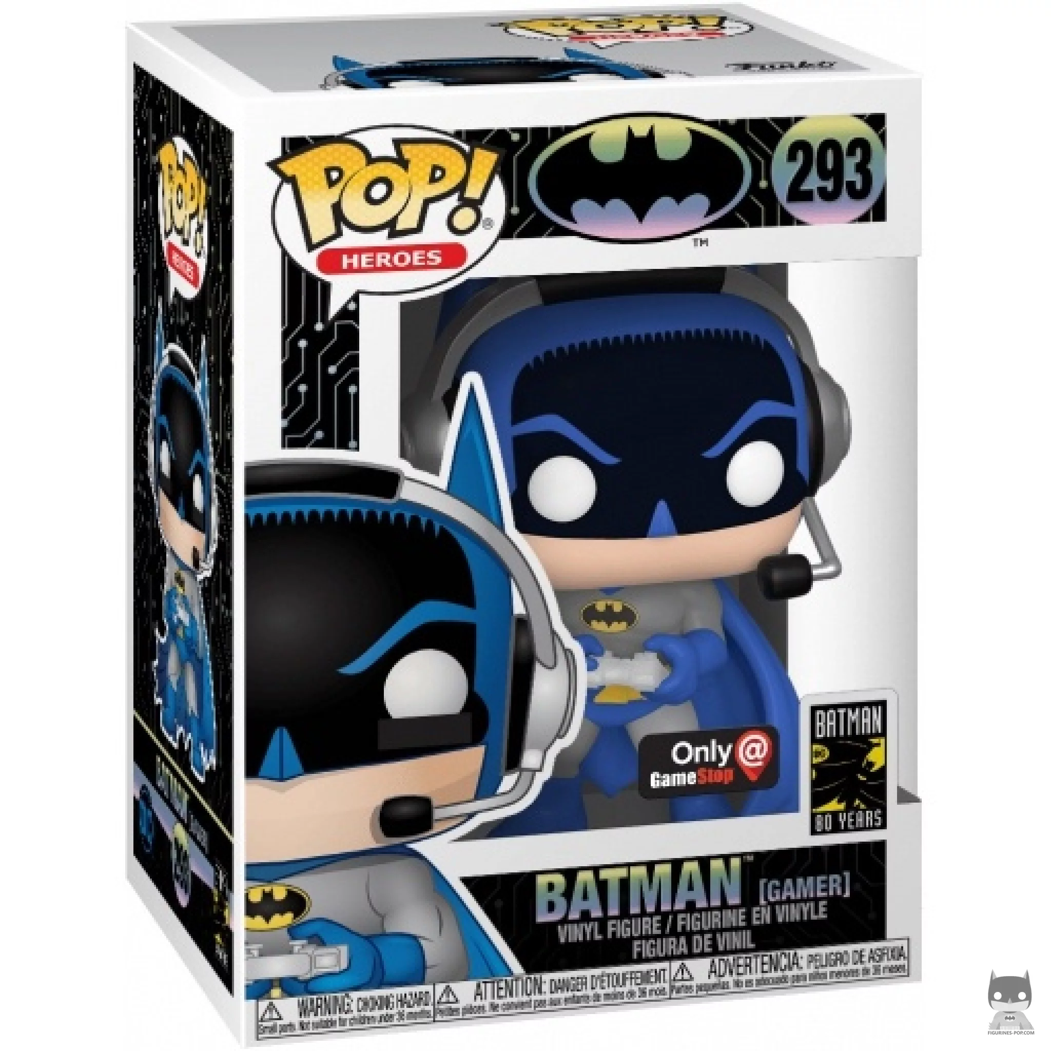 Figurine Funko POP Batman Gamer avec boîte