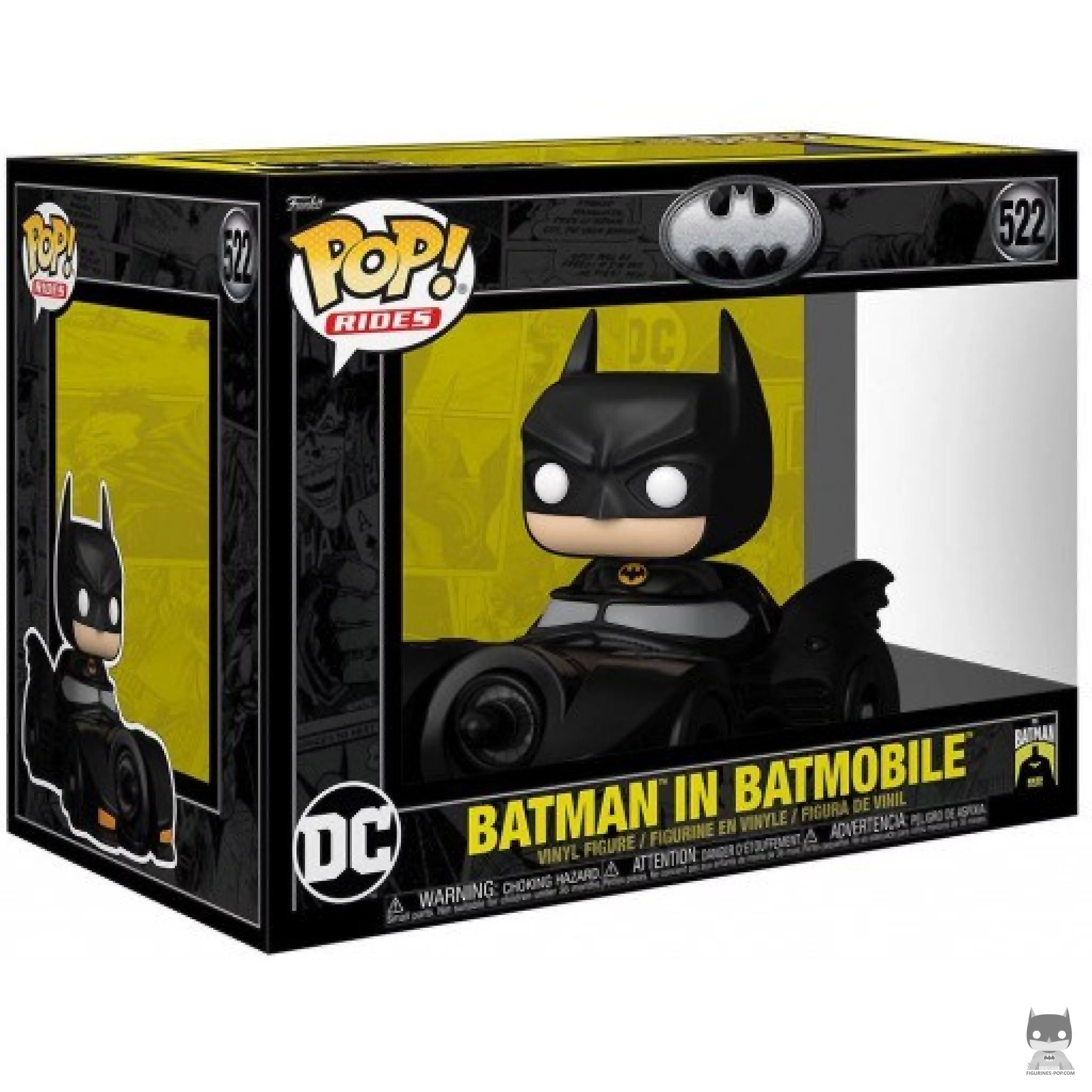 Figurine Funko POP Batman avec Batmobile avec boîte