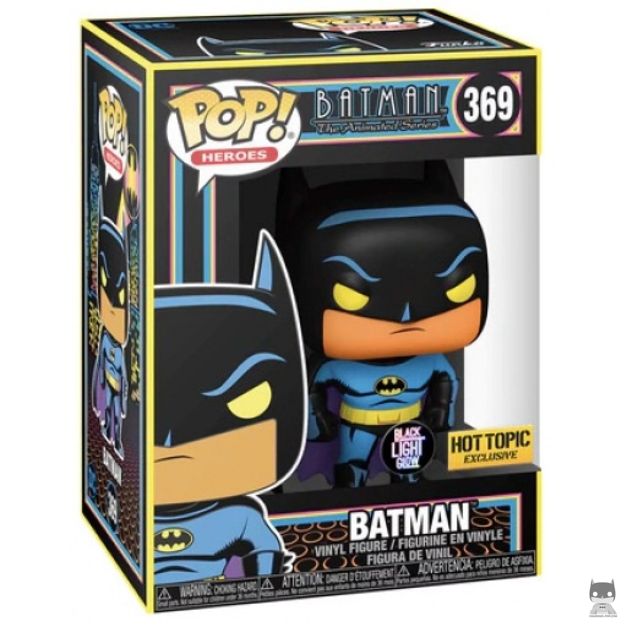 Figurine Funko POP Batman (Black Light Glow) avec boîte
