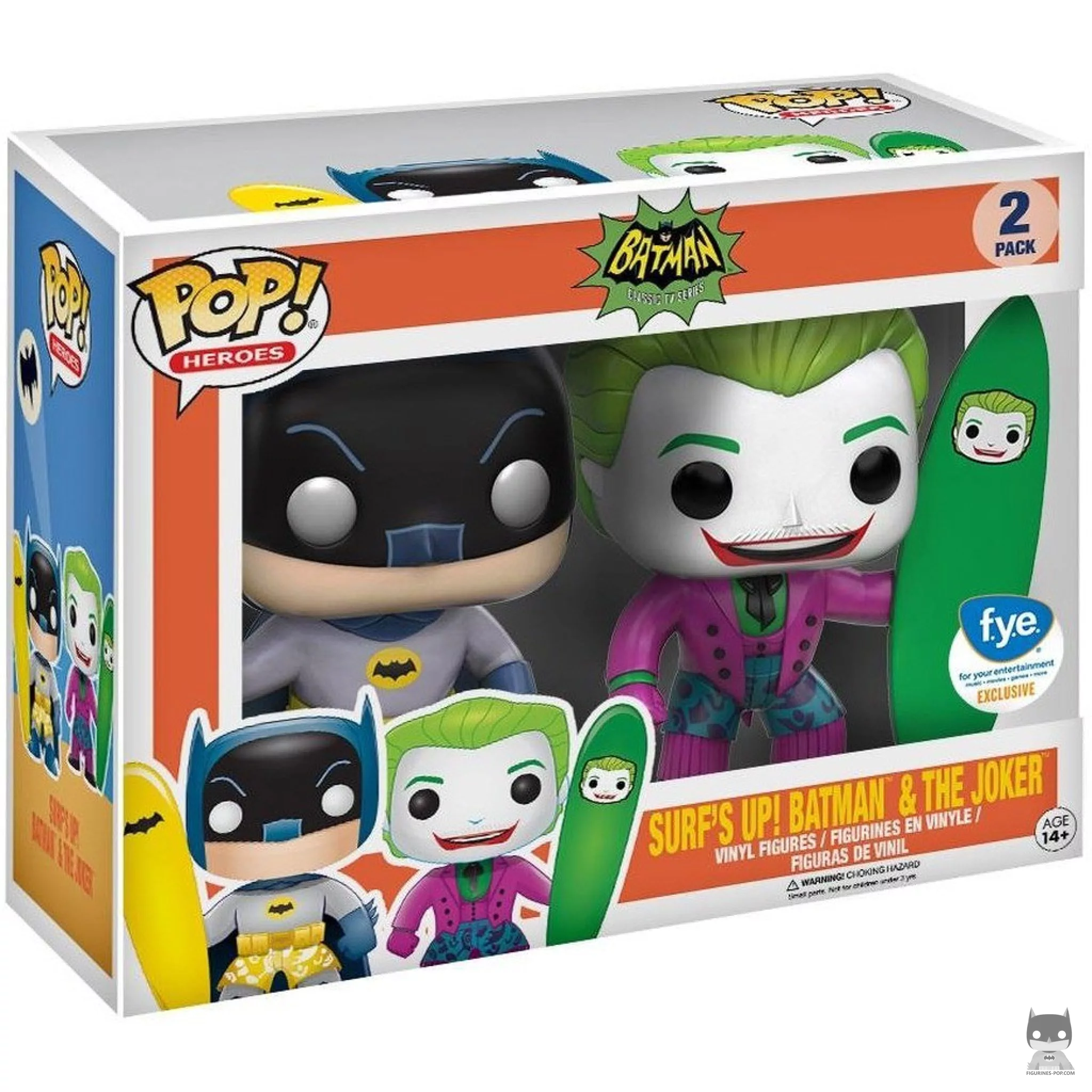 Figurine Funko POP Surf's Up! Batman & Le Joker avec boîte
