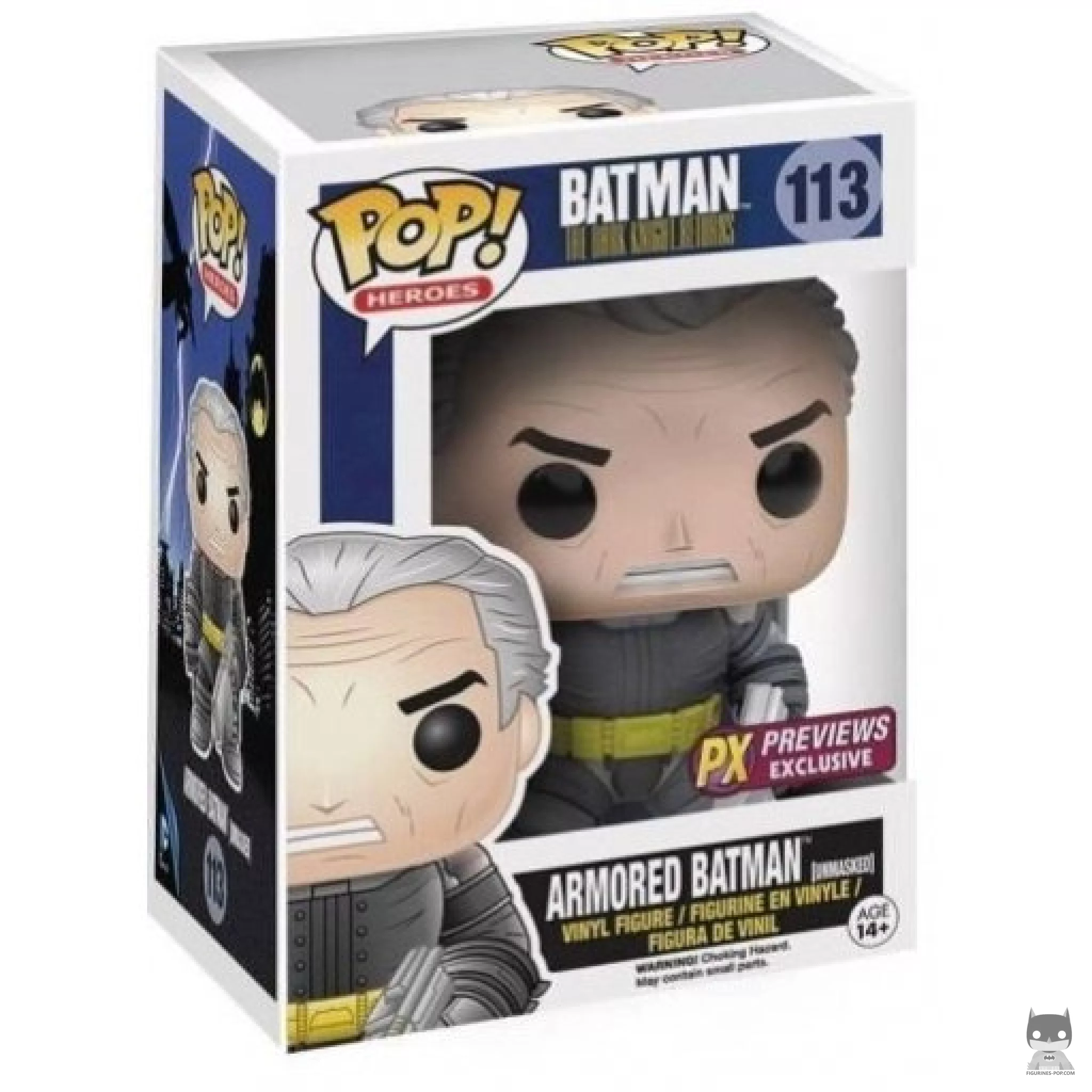 Figurine Funko POP Batman avec Armure sans Masque avec boîte