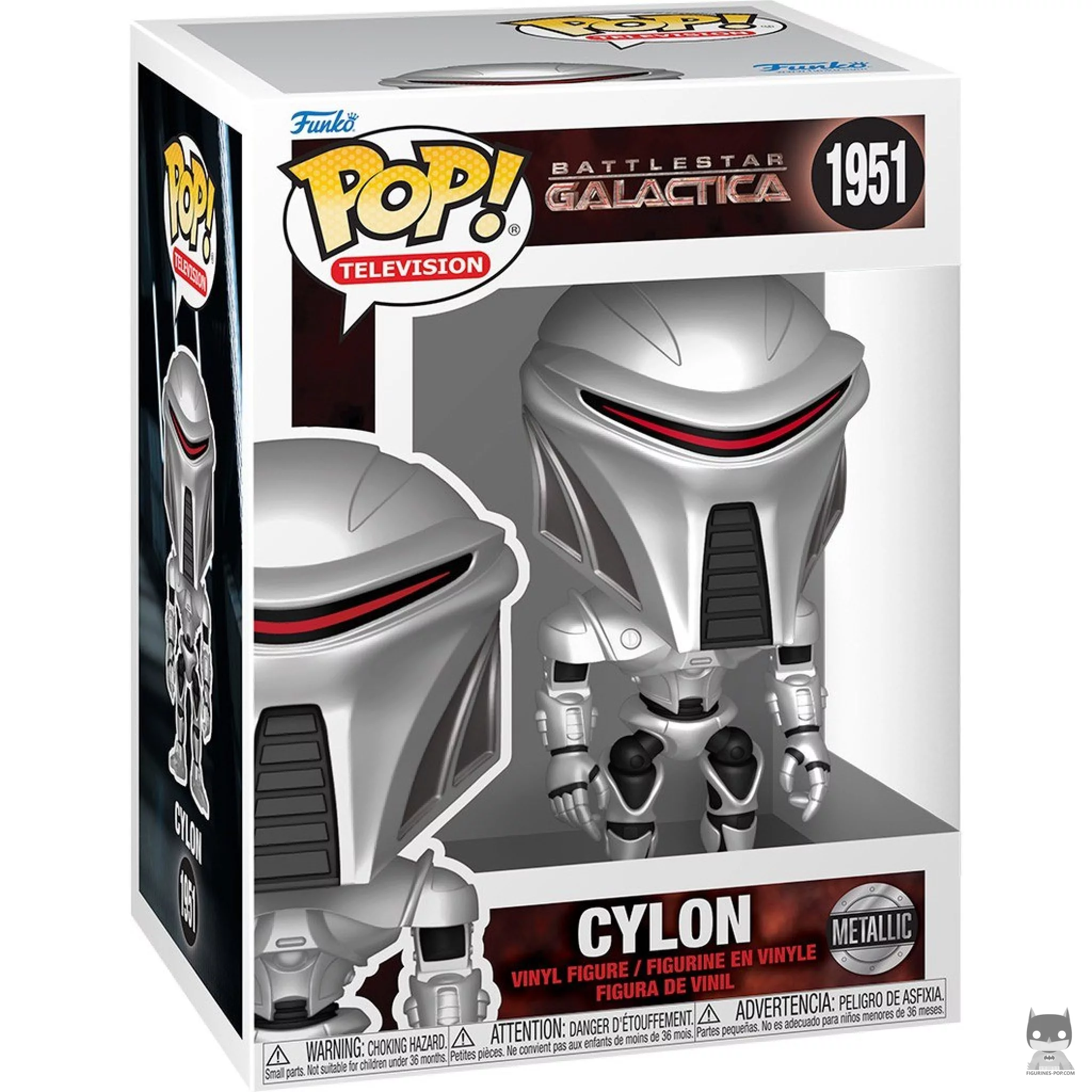 Figurine Funko POP Cylon (Métallique) avec boîte