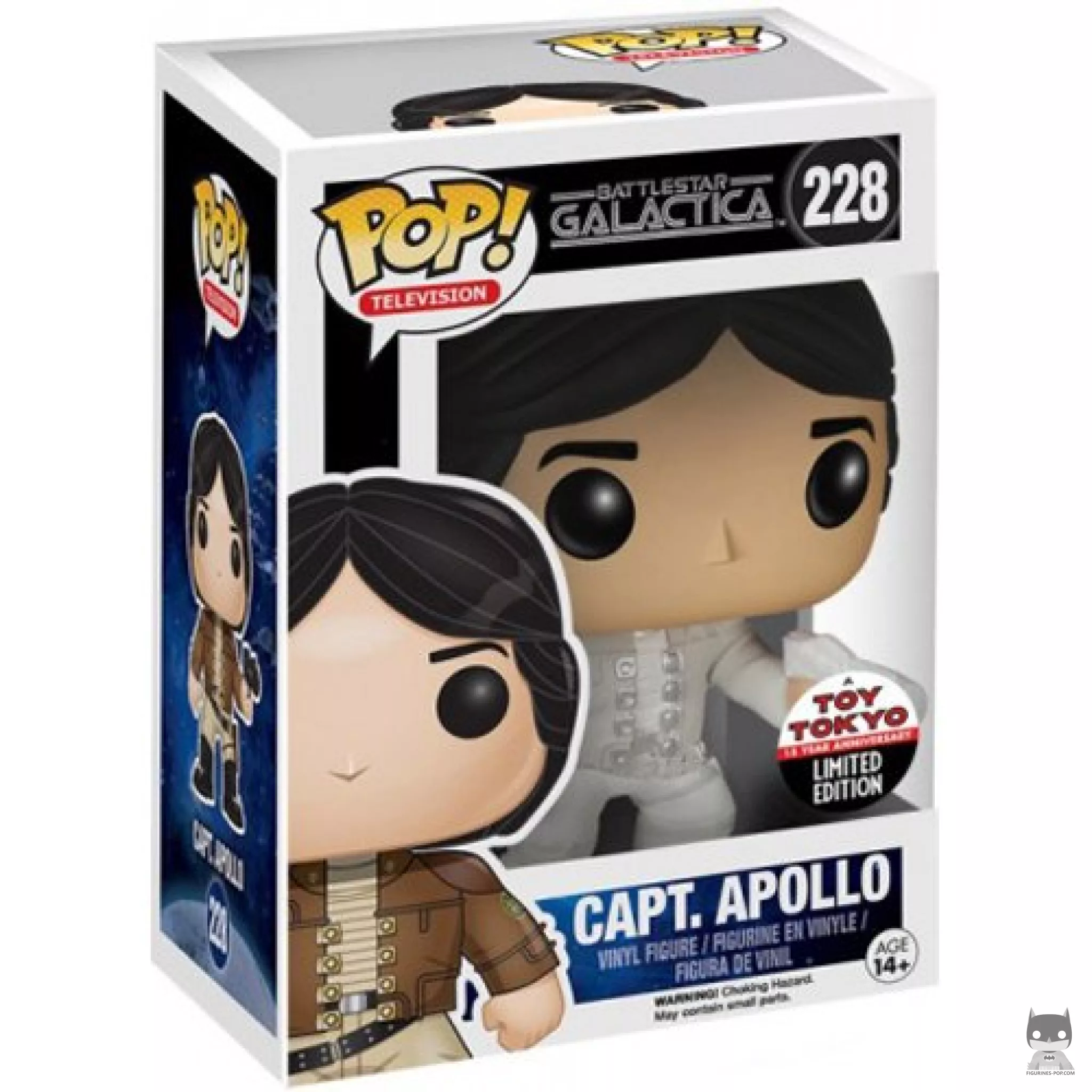 Figurine Funko POP Captain Apollo (Blanc) avec boîte