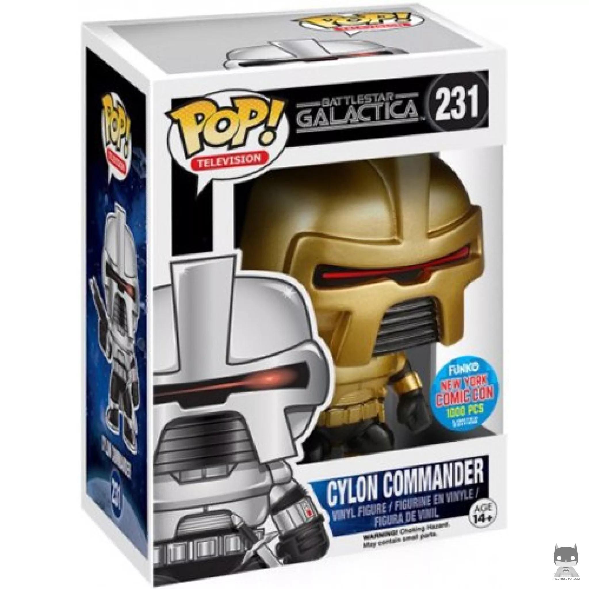 Figurine Funko POP Cylon (Commandant) avec boîte