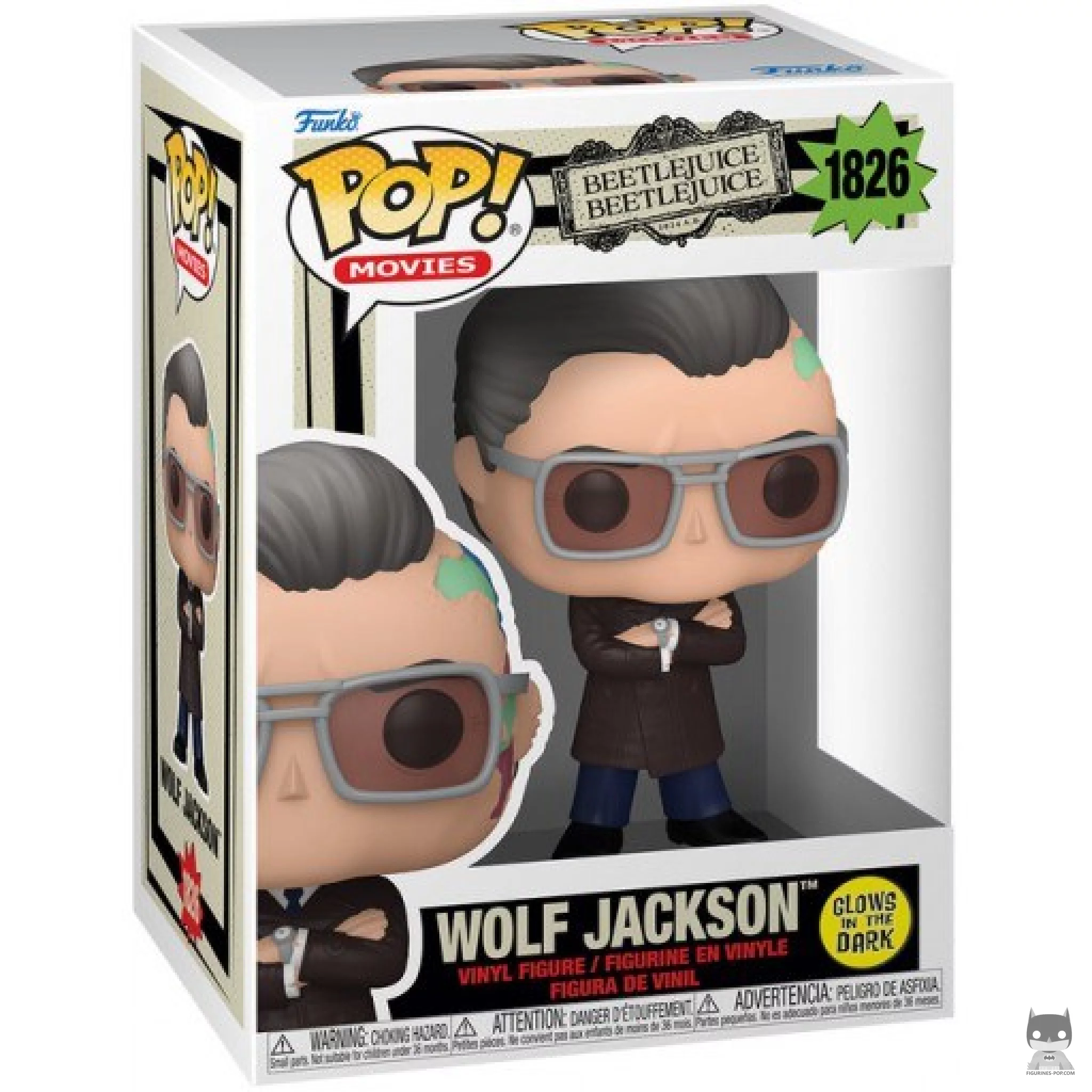 Figurine Funko POP Wolf Jackson (Glow in the Dark) avec boîte
