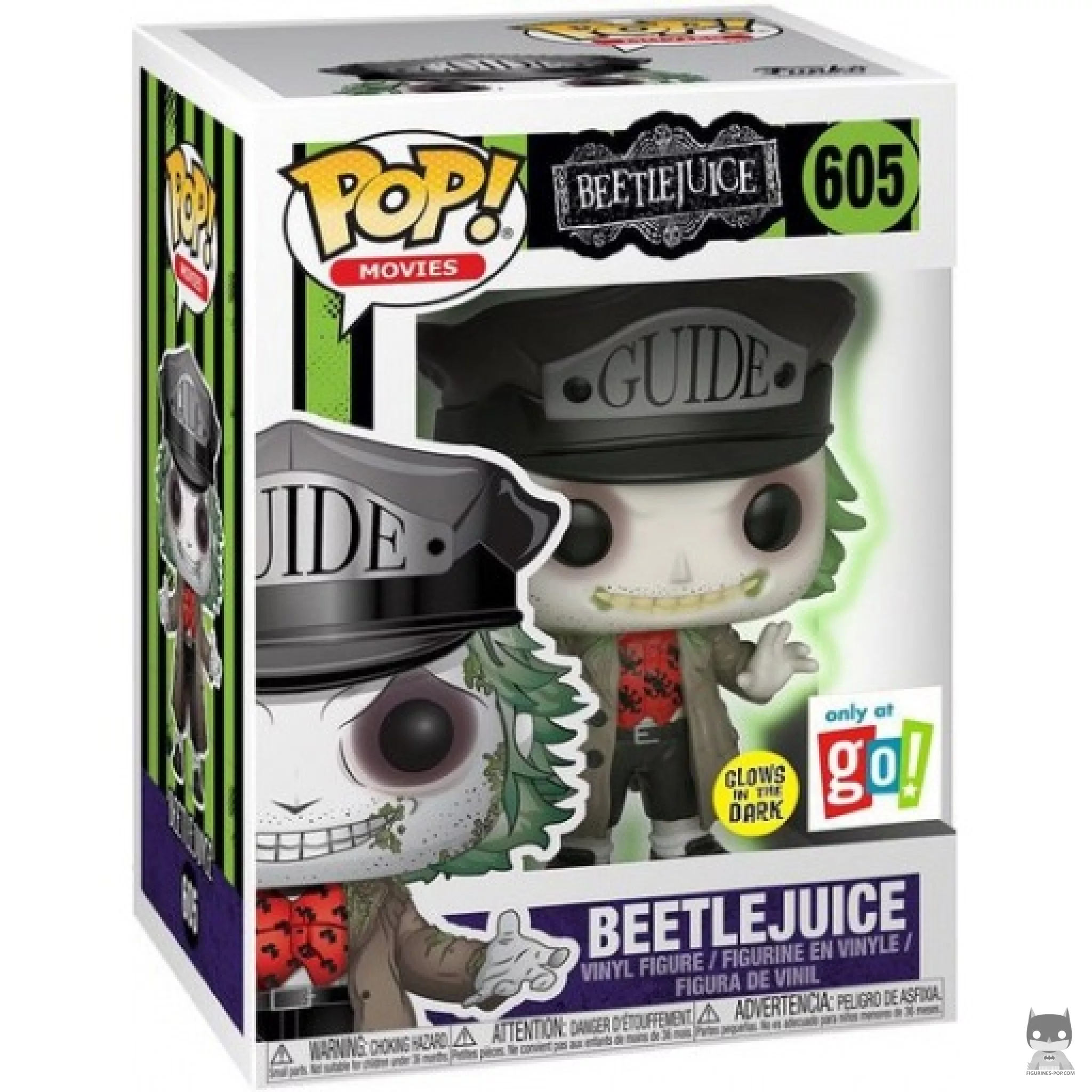Figurine Funko POP Beetlejuice (Glow in the Dark) avec boîte