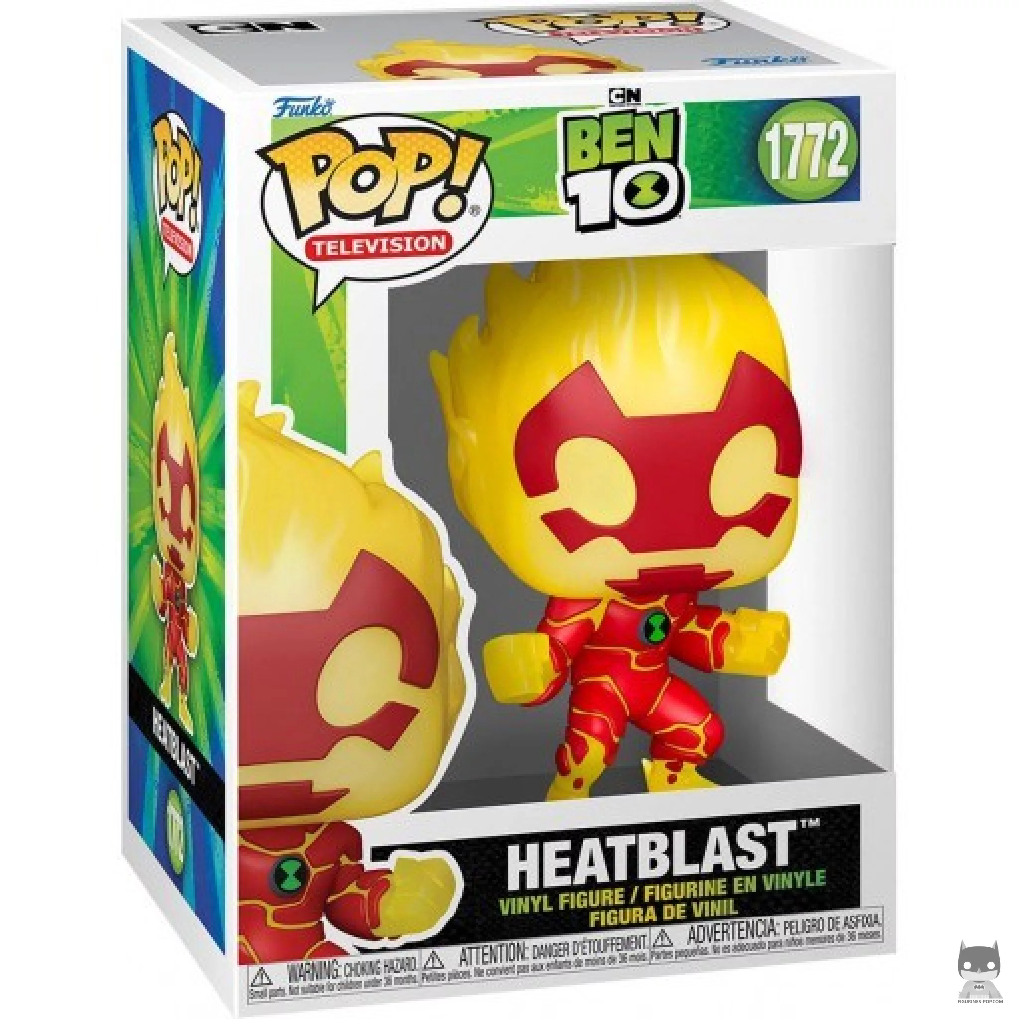 Figurine Funko POP Heatblast avec boîte