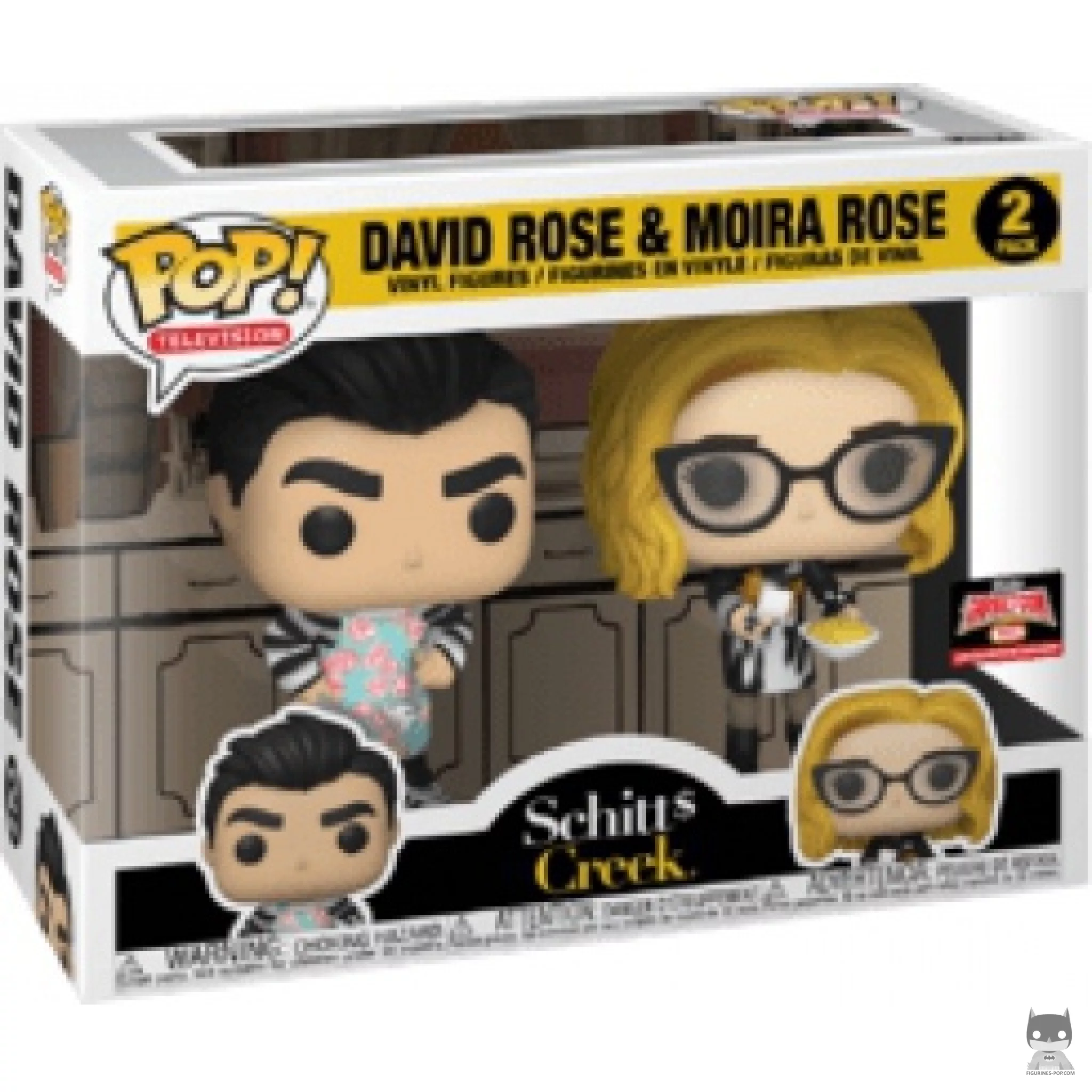 Figurine Funko POP David Rose & Moira Rose avec boîte