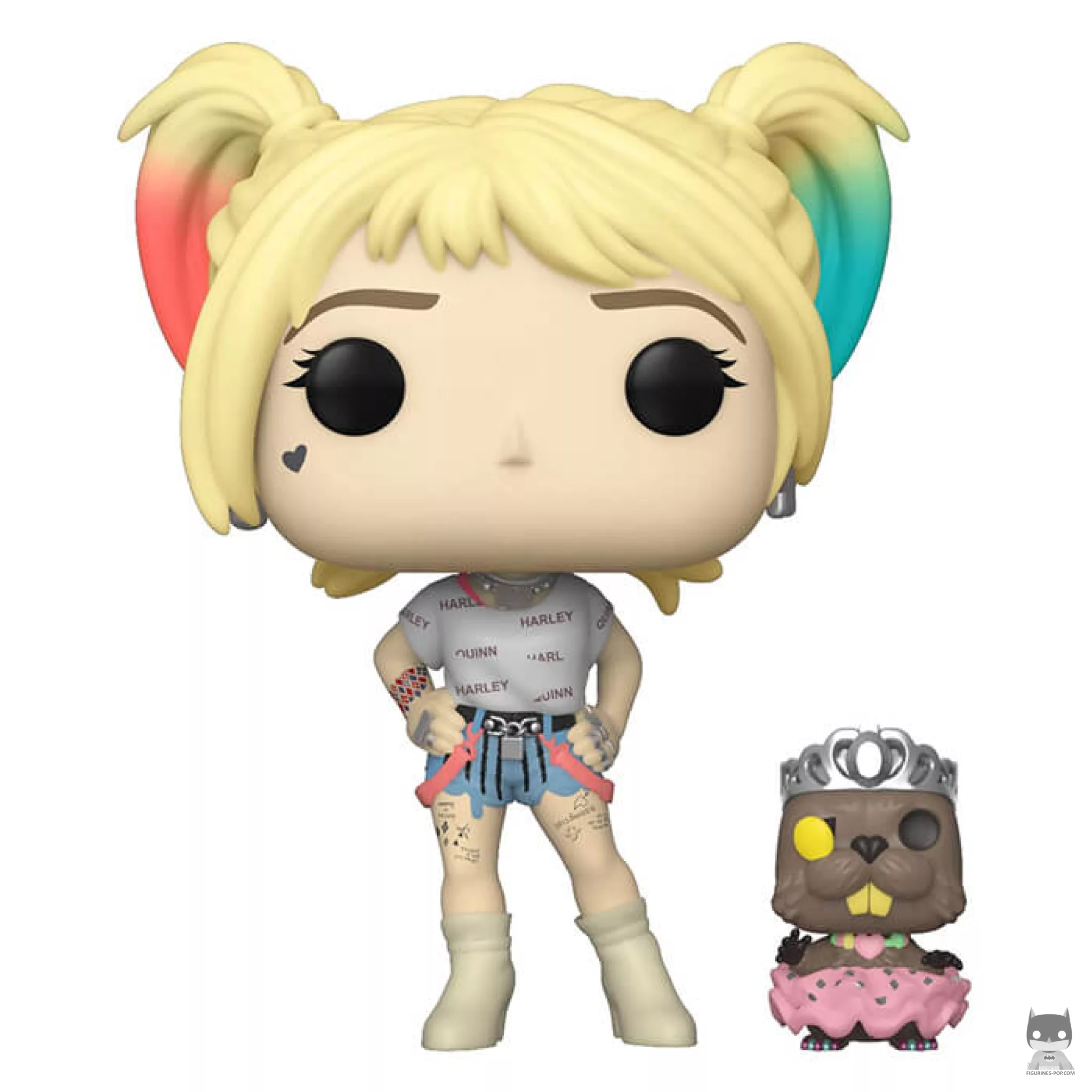 Figurine Funko POP Harley Quinn avec son castor (Birds of Prey)