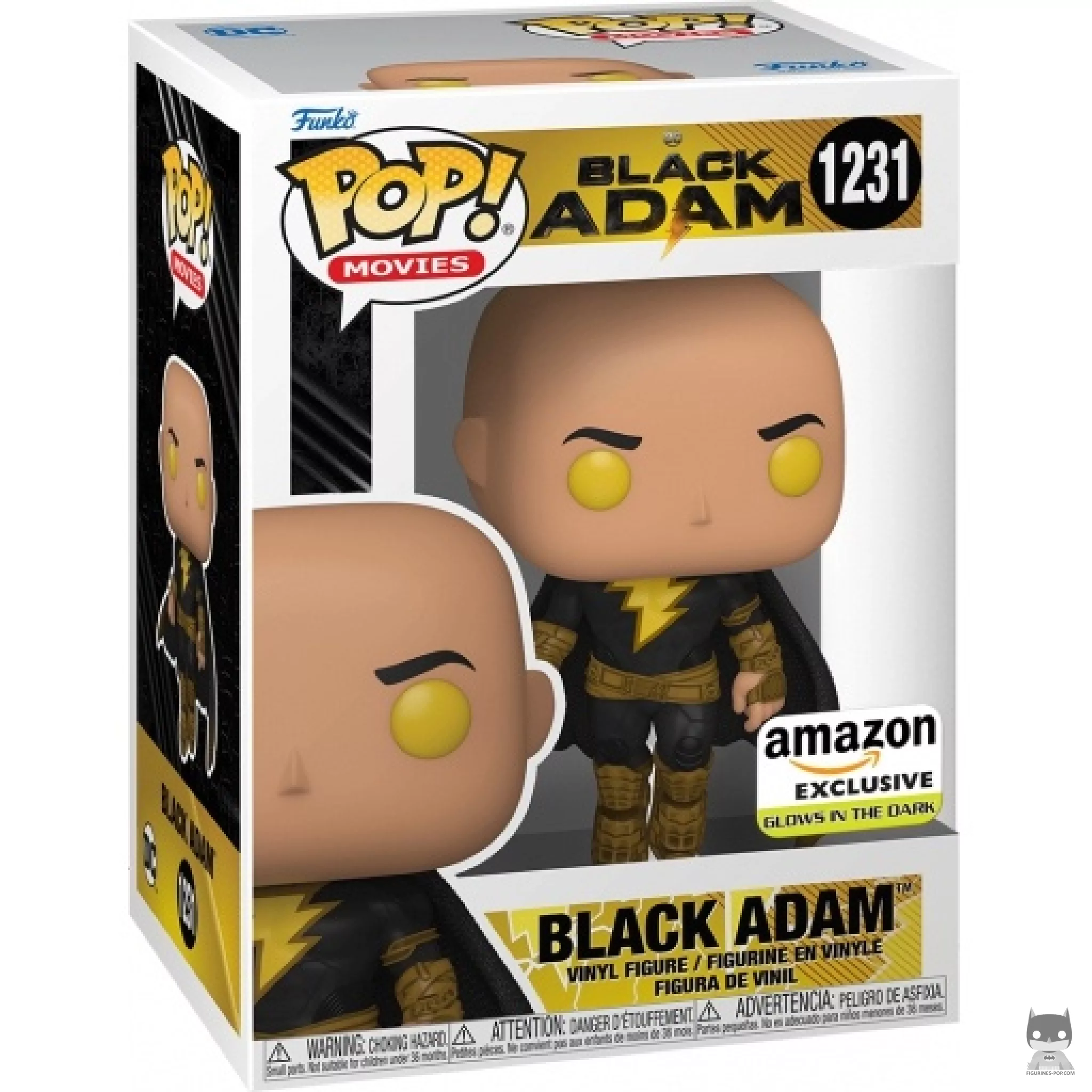 Figurine Funko POP Black Adam (Glow in the Dark) avec boîte