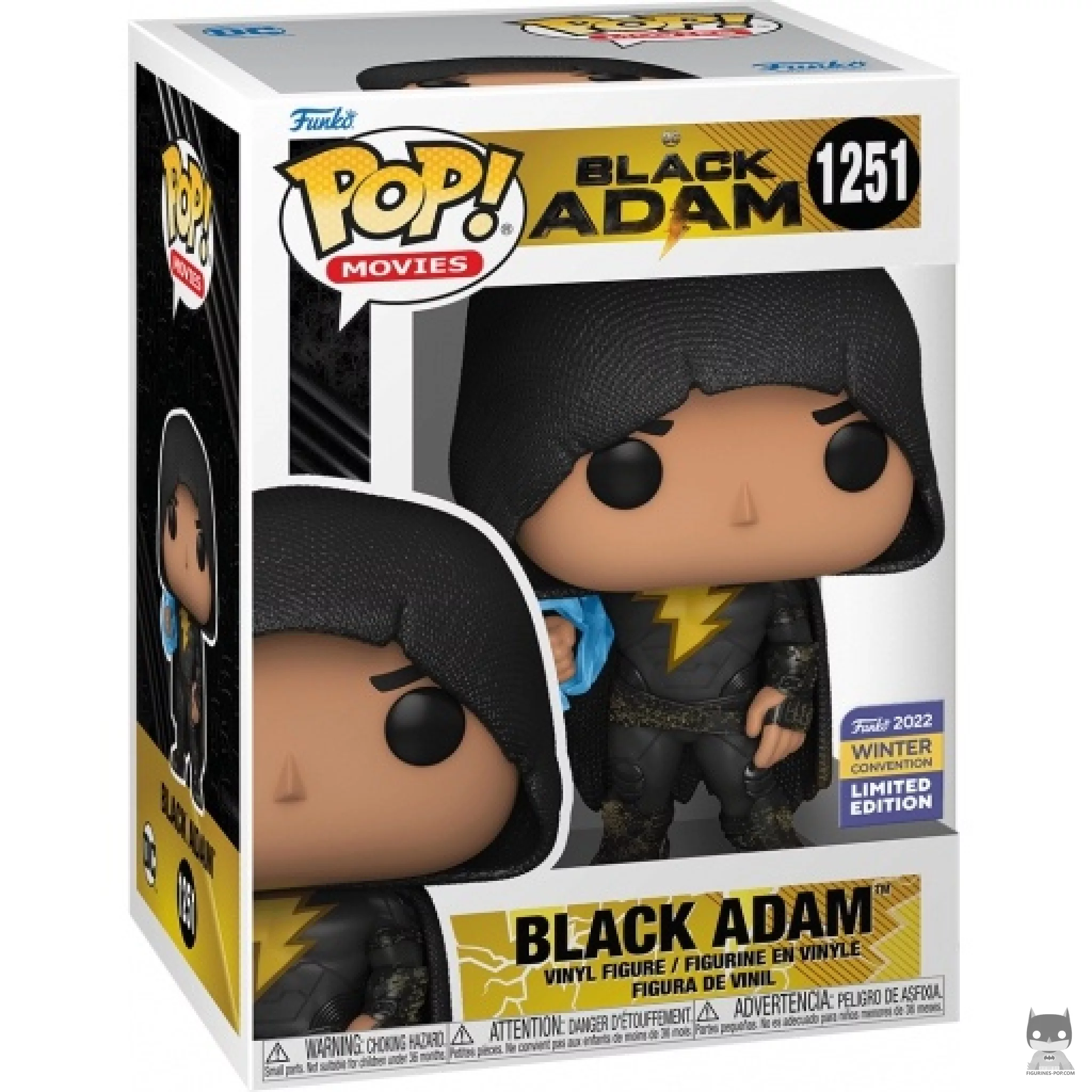 Figurine Funko POP Black Adam avec Cape avec boîte