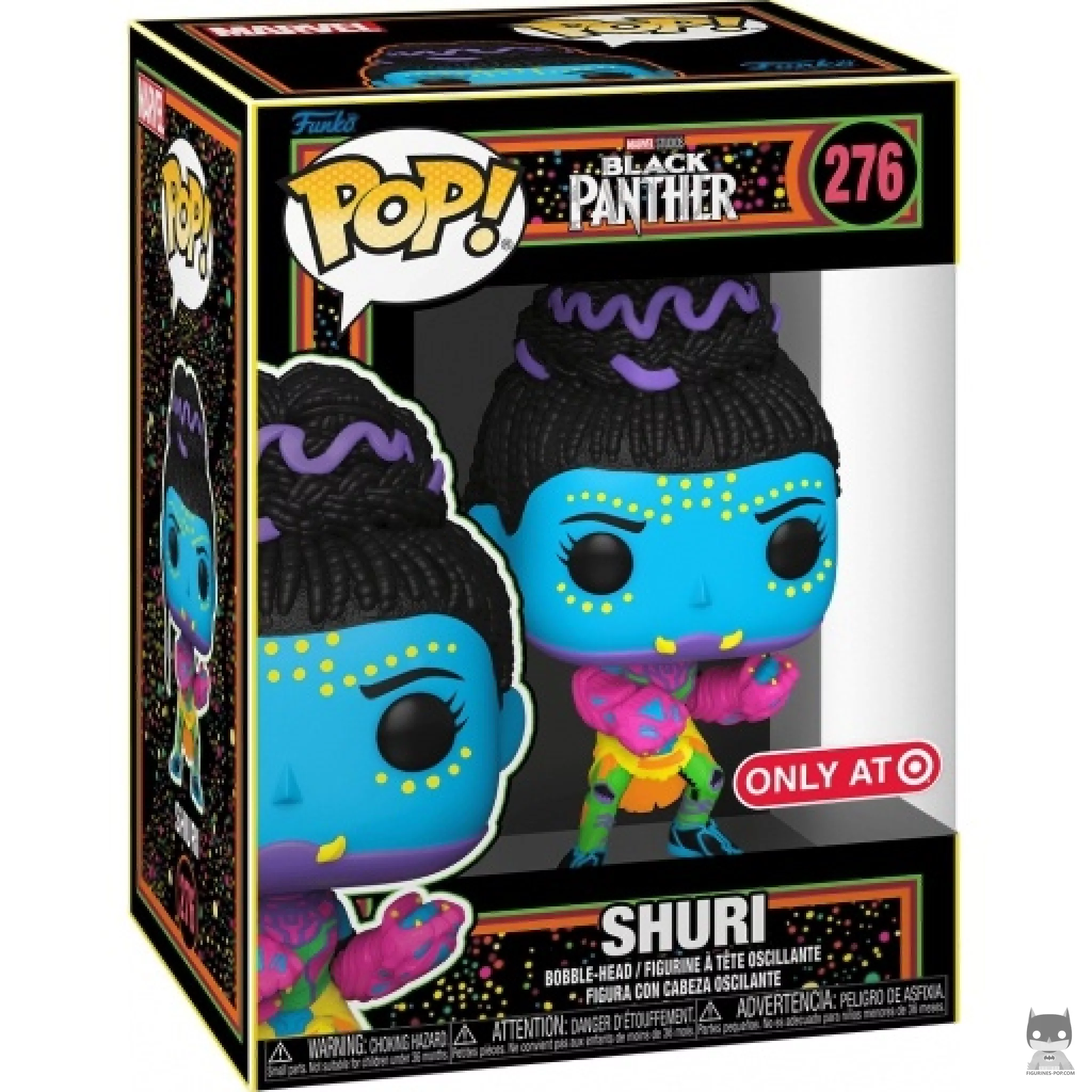 Figurine Funko POP Shuri (Blacklight) avec boîte