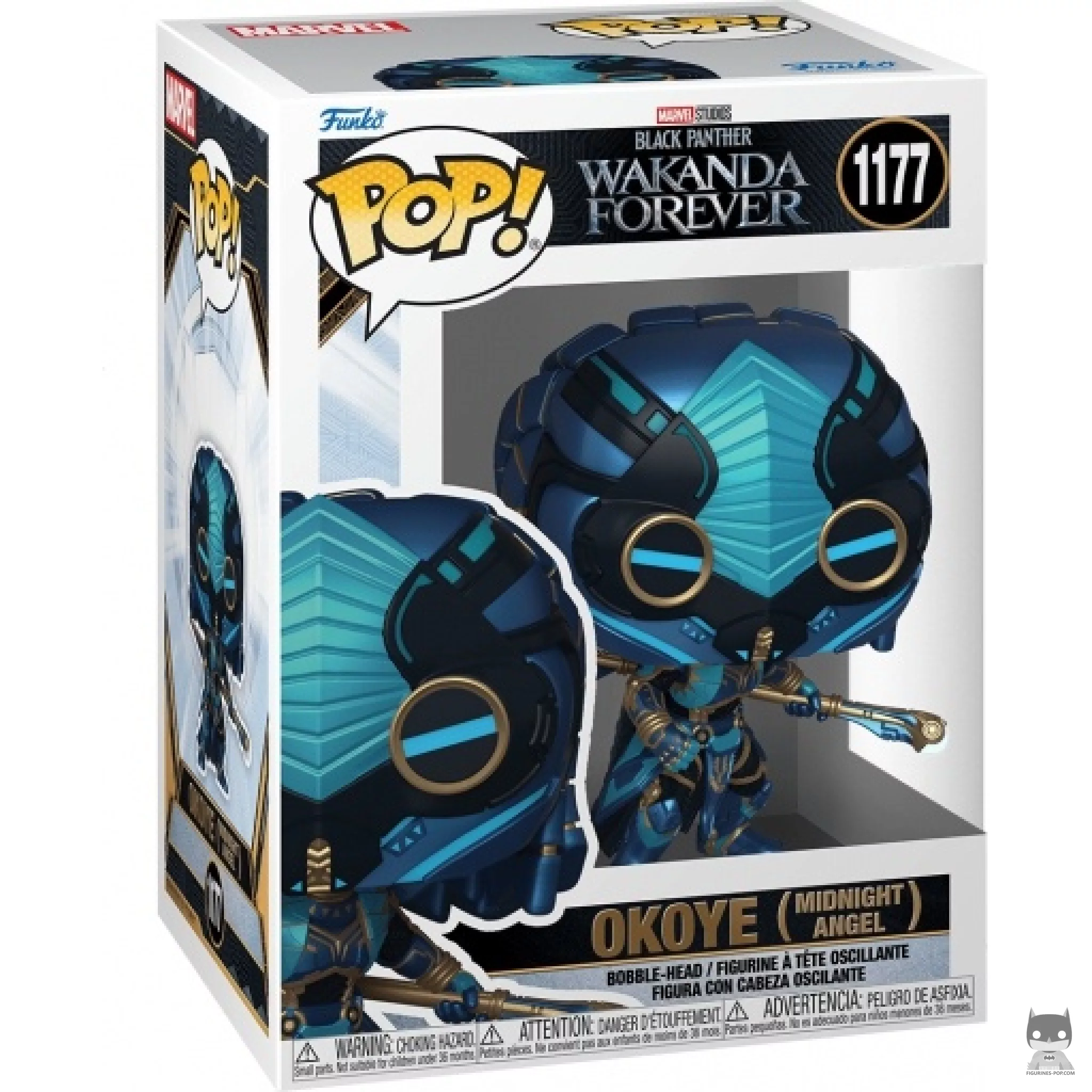 Figurine Funko POP Okoye Midnight Angel avec boîte