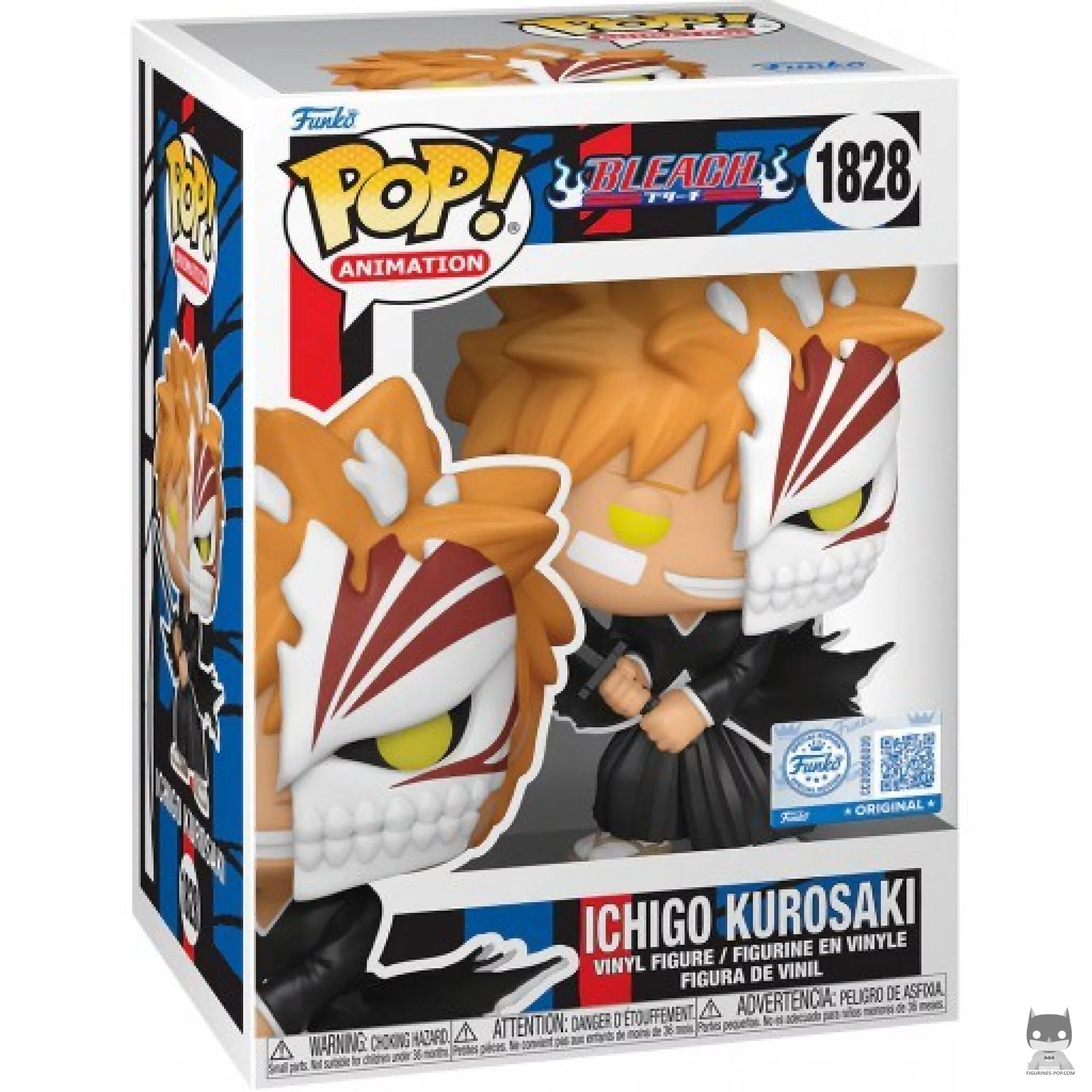 Figurine Funko POP Ichigo Kurosaki (Demi Masque) avec boîte