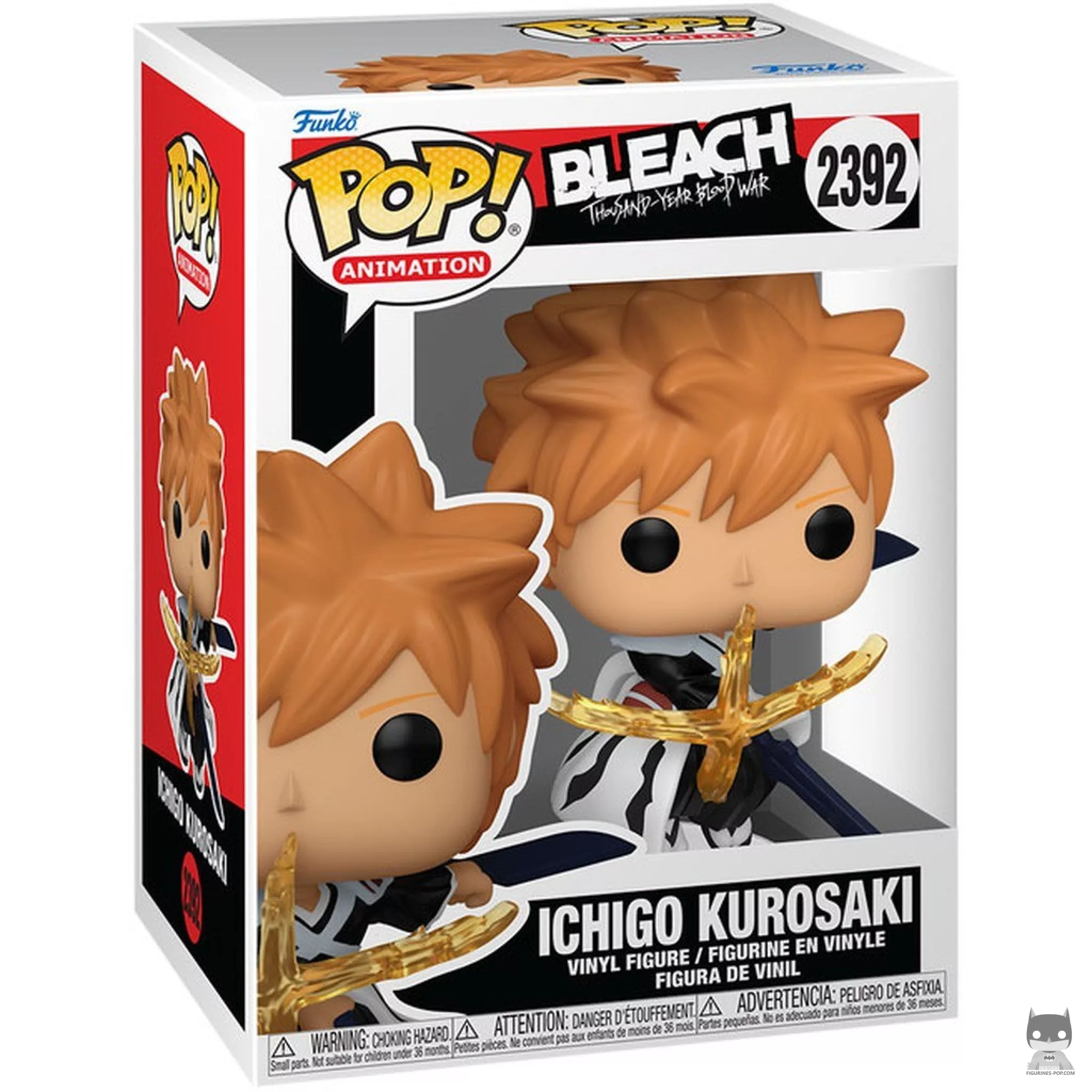 Figurine Funko POP Ichigo Kurosaki avec les doubles sabres Zangetsu avec boîte