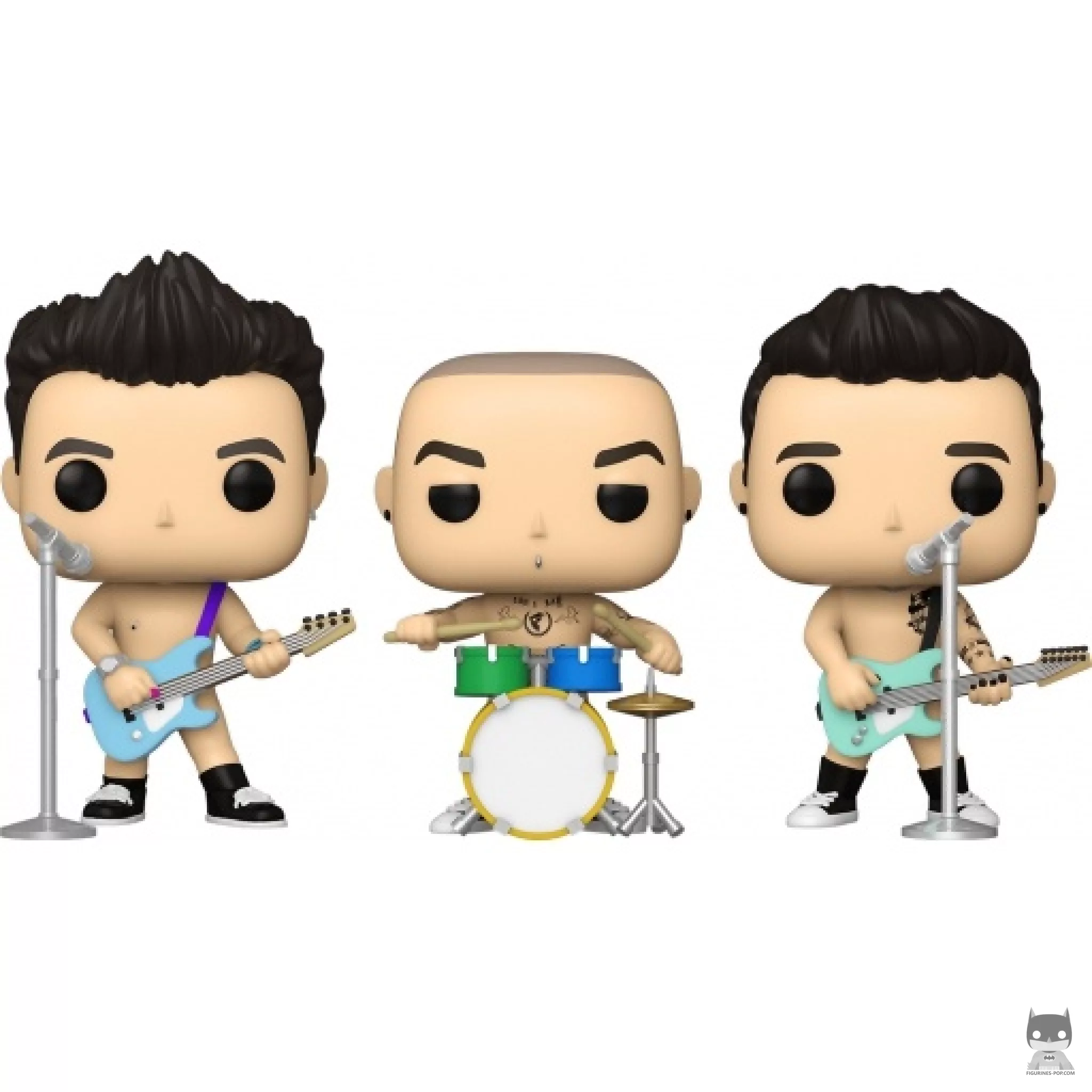 Figurine Funko POP Mark Hoppus , Travis Barker & Tom Delonge (Blink 182)