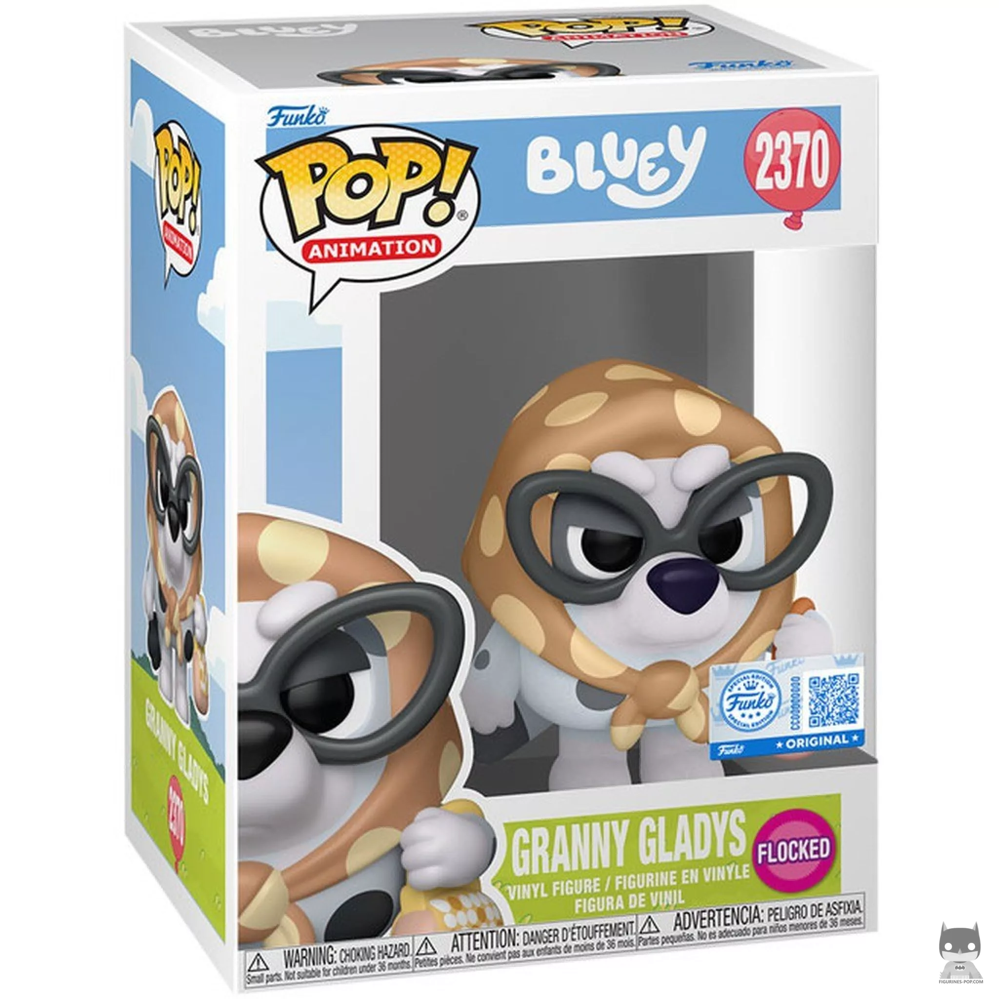 Figurine Funko POP Mamie Gladys (Flocked) avec boîte