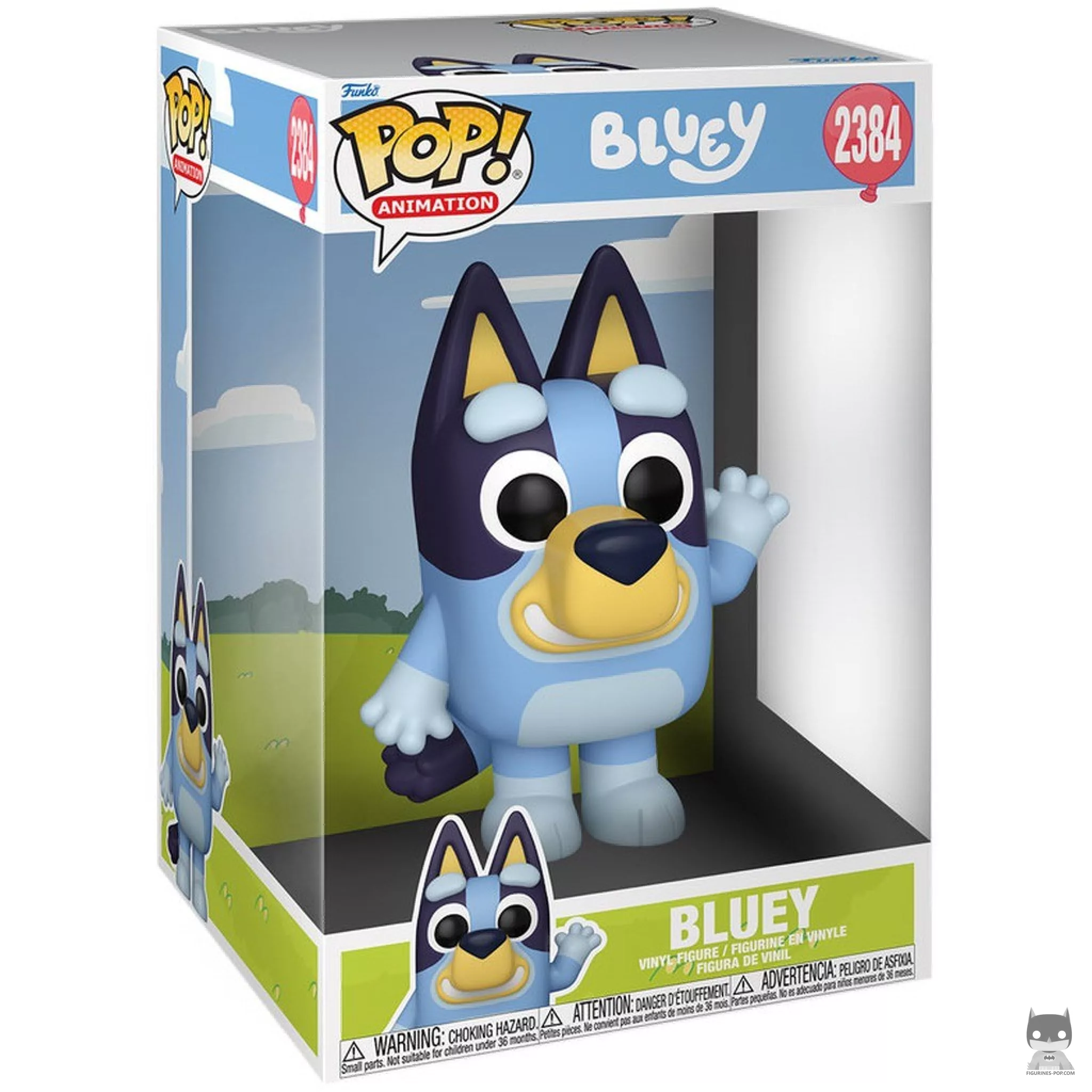 Figurine Funko POP Bluey (Supersized) avec boîte