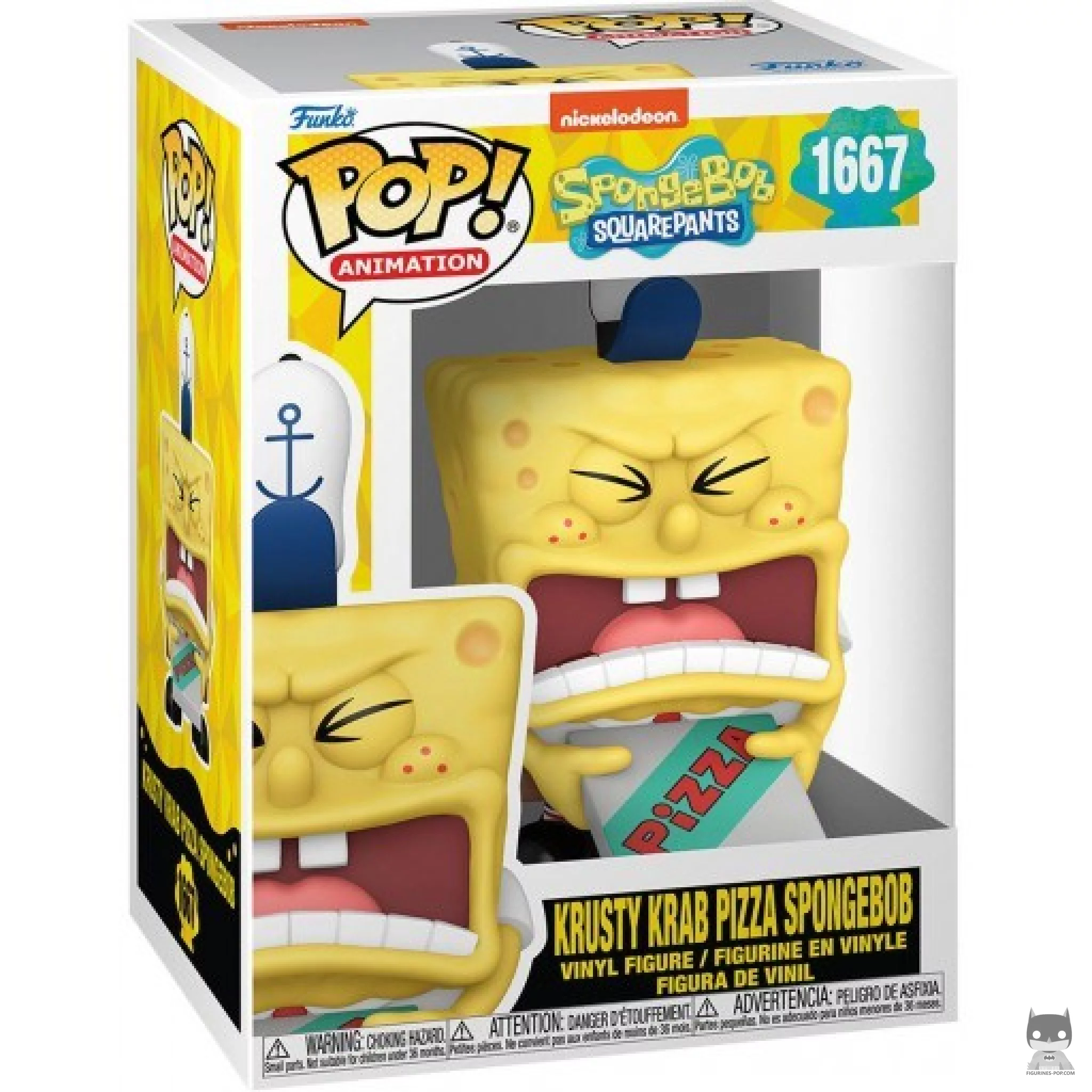 Figurine Funko POP Bob L'Eponge Pizza Crabe Croustillant avec boîte