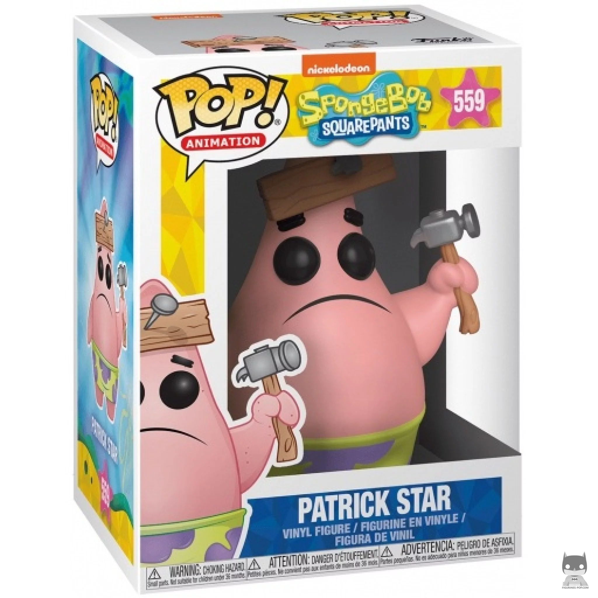 Figurine Funko POP Patrick l'Etoile de Mer avec marteau avec boîte