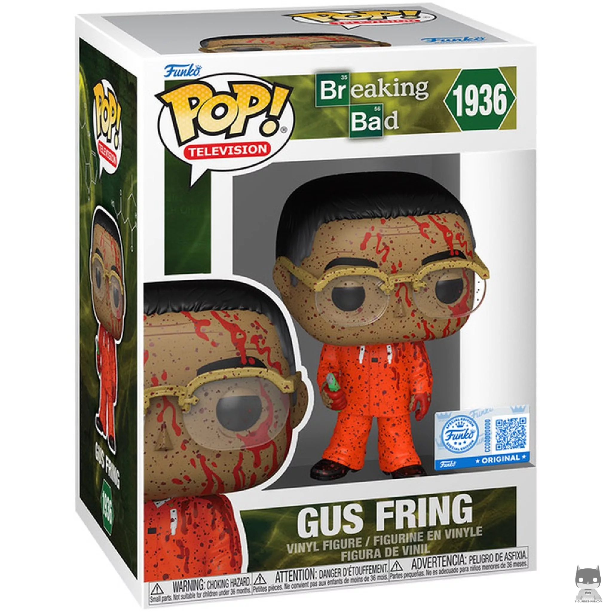 Figurine Funko POP Gus Fring (Ensanglanté) avec boîte
