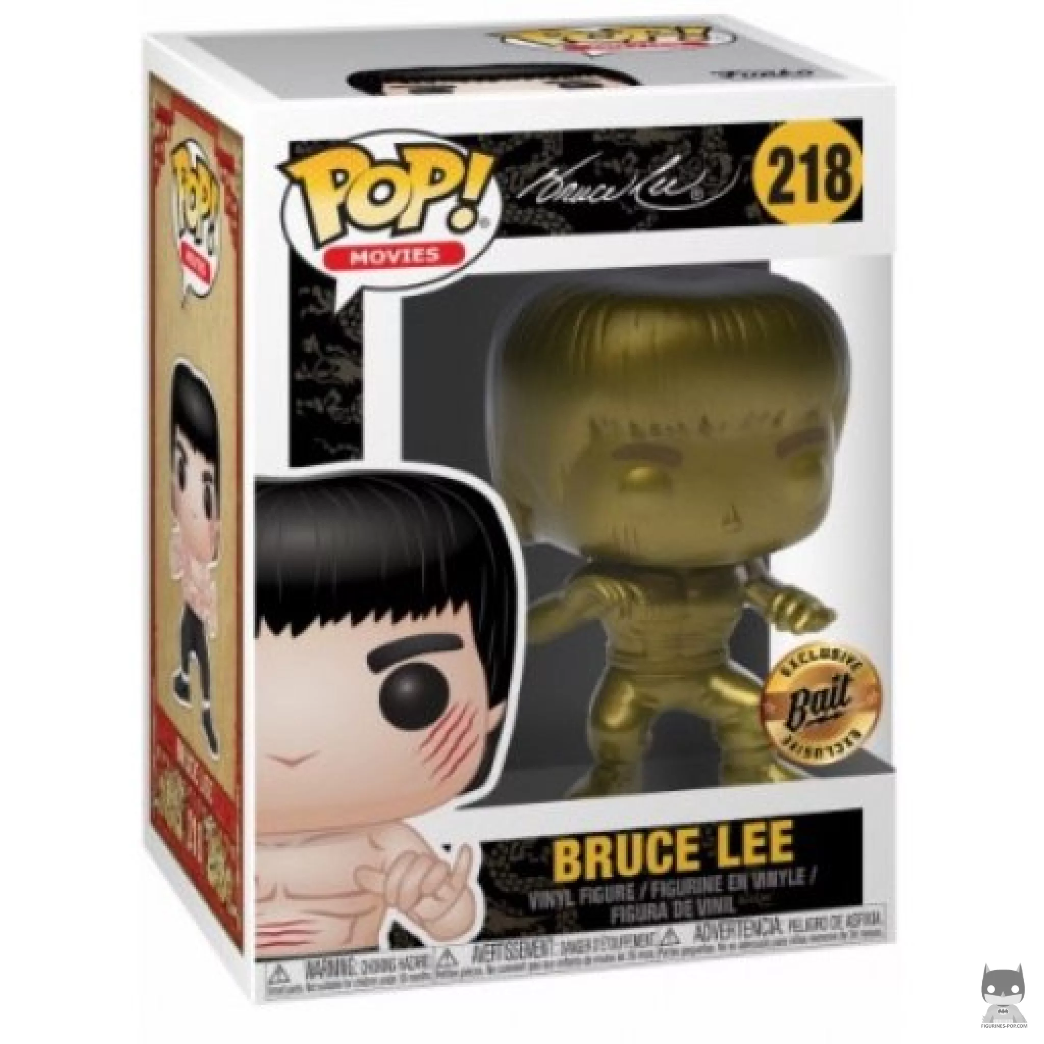 Figurine Funko POP Bruce Lee (Or) avec boîte