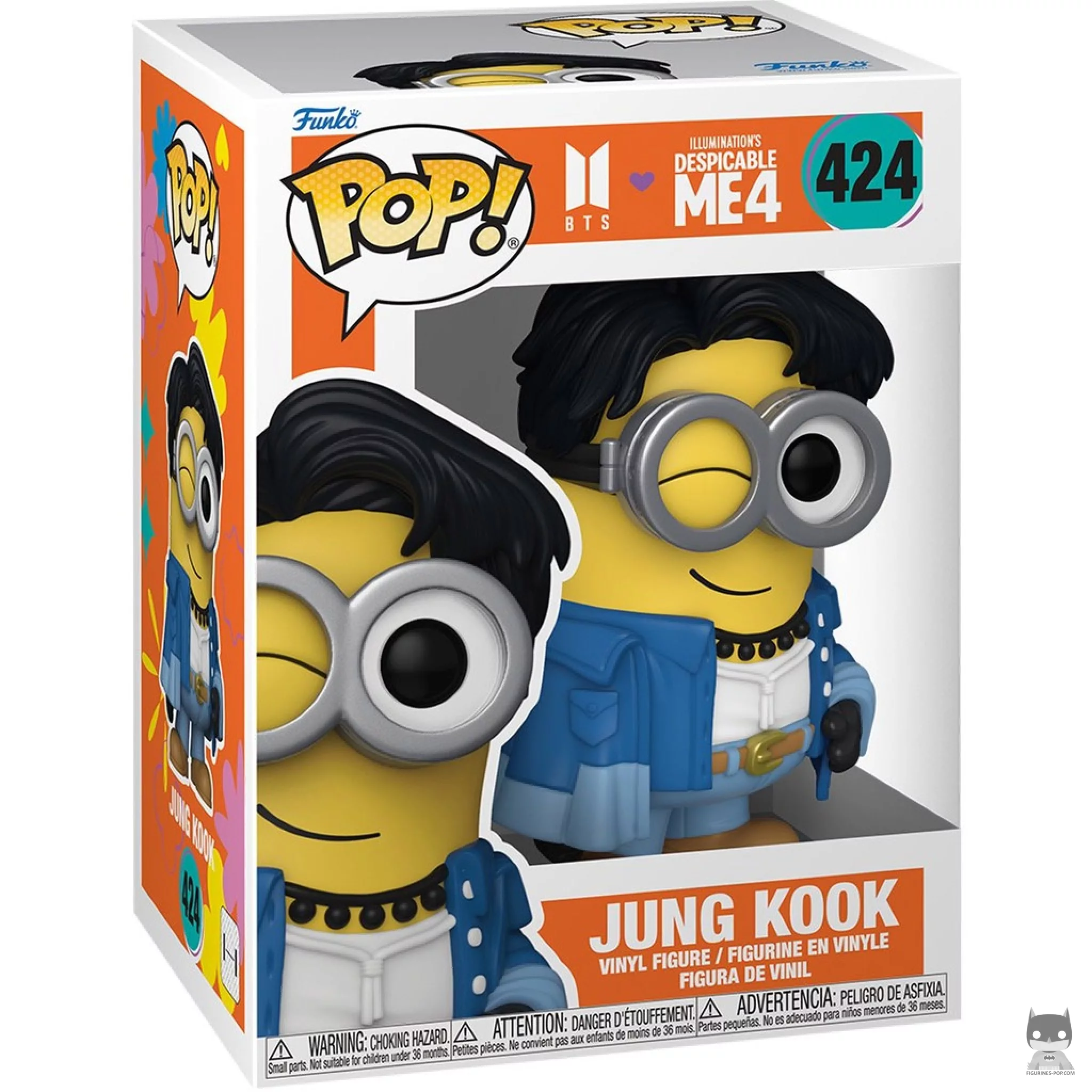 Figurine Funko POP Jung Kook en Minion avec boîte